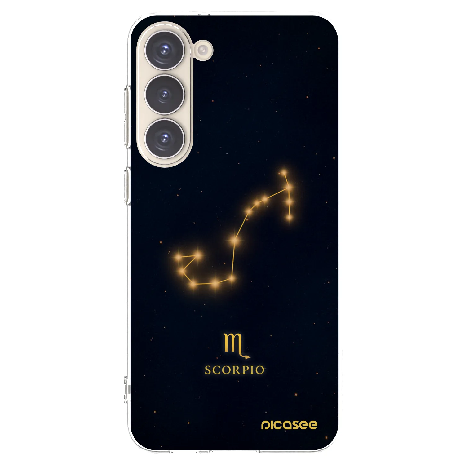 Picasee silikonowe przeźroczyste etui na Samsung Galaxy S23+ 5G - SCORPIO