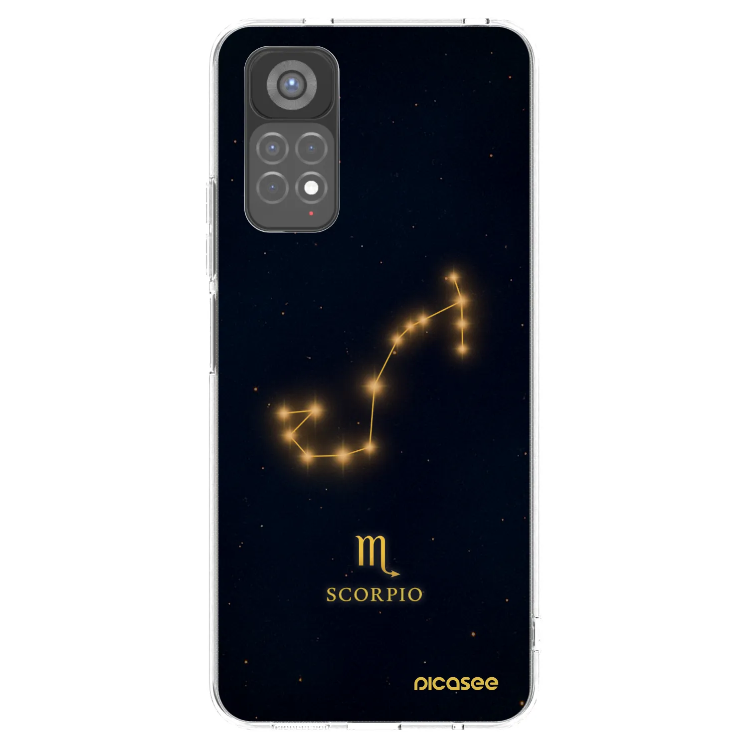 Picasee silikonowe przeźroczyste etui na Xiaomi Redmi Note 11S 5G - SCORPIO
