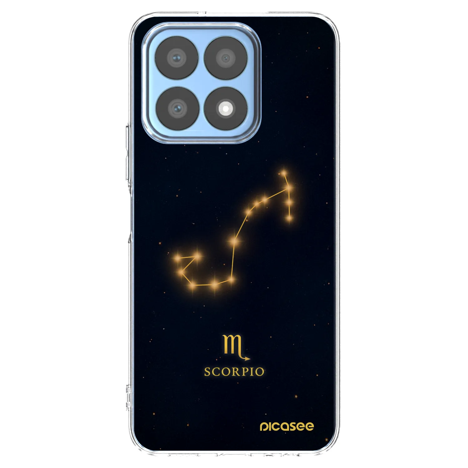 Picasee silikonowe przeźroczyste etui na Honor X8a - SCORPIO