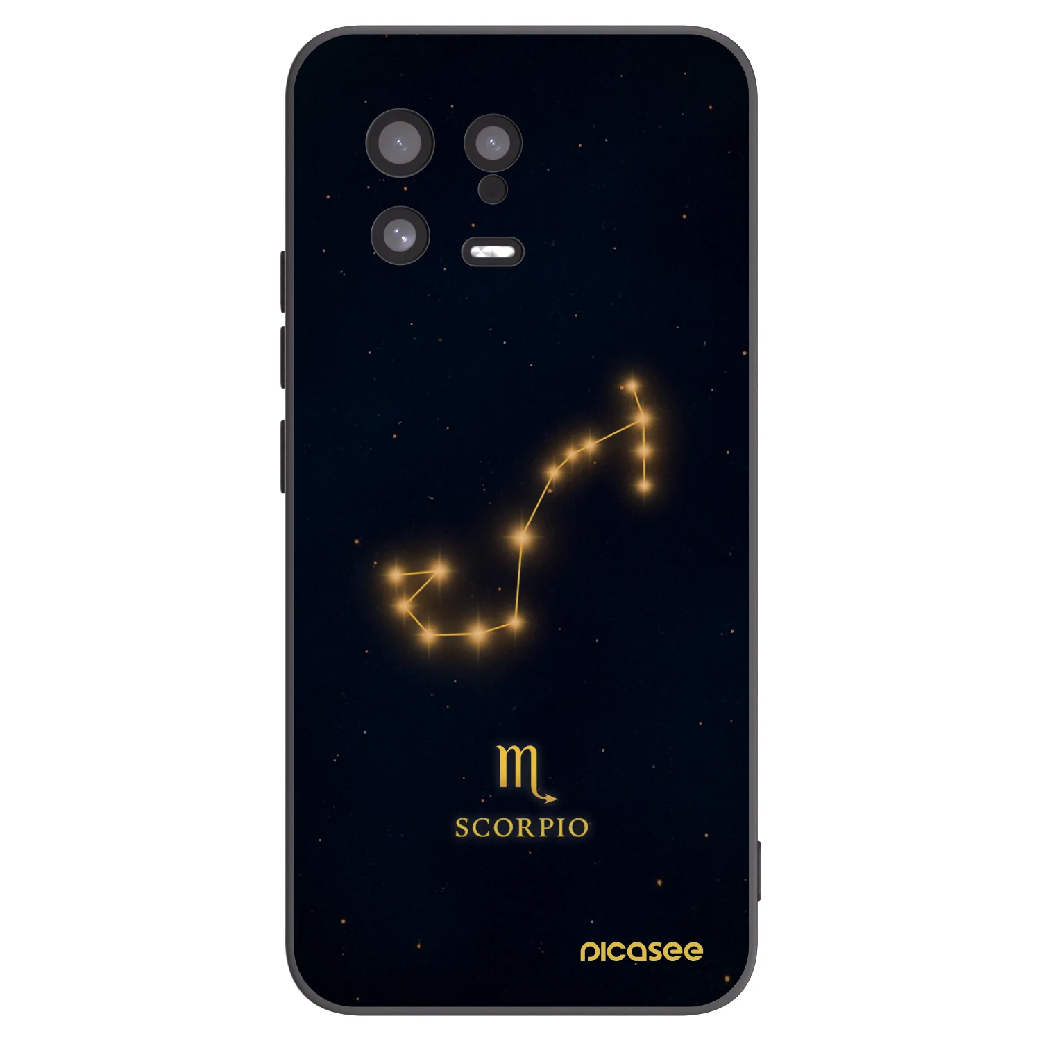 Picasee silikonowe czarne etui na Xiaomi 13 - SCORPIO