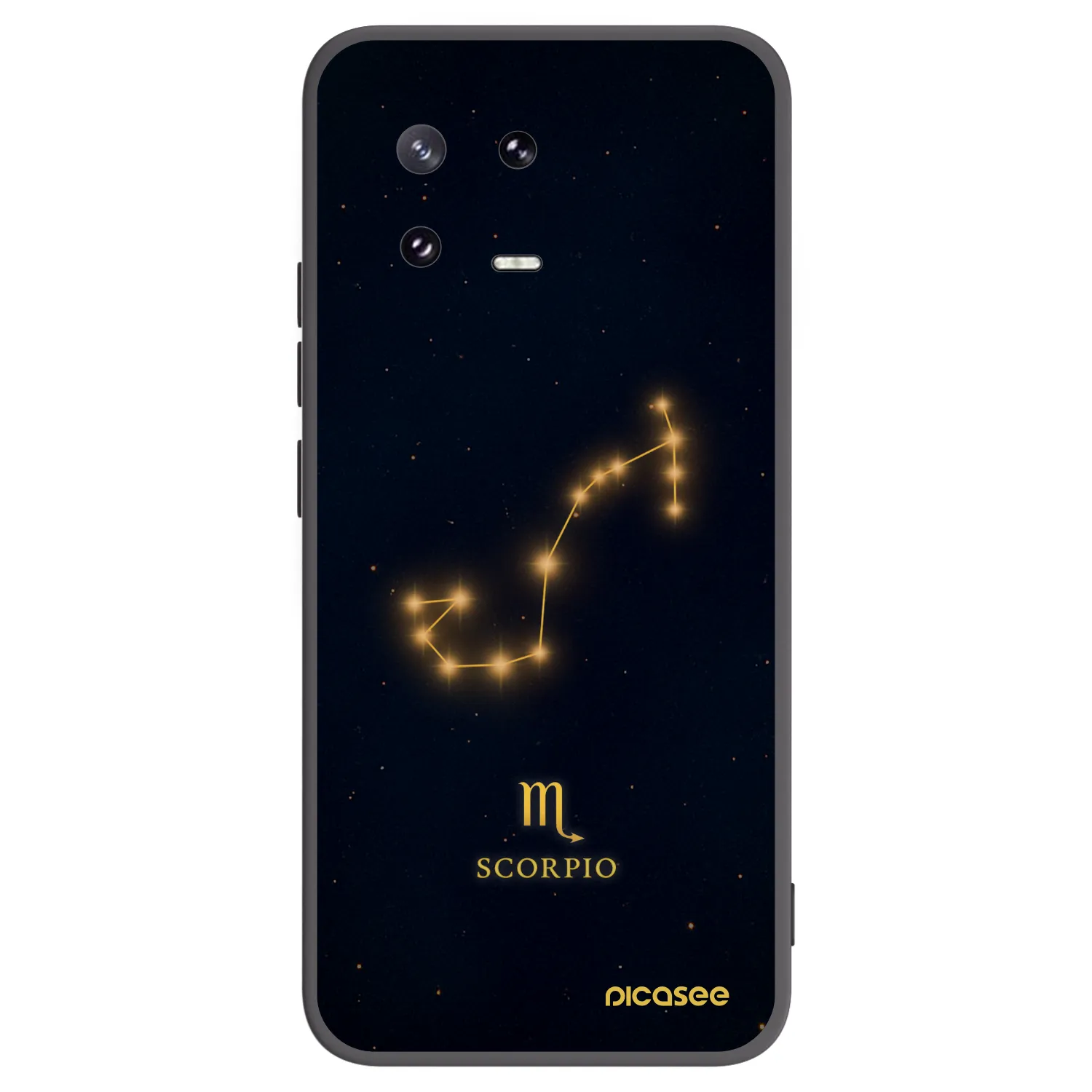 Picasee silikonowe czarne etui na Xiaomi 13 Pro - SCORPIO