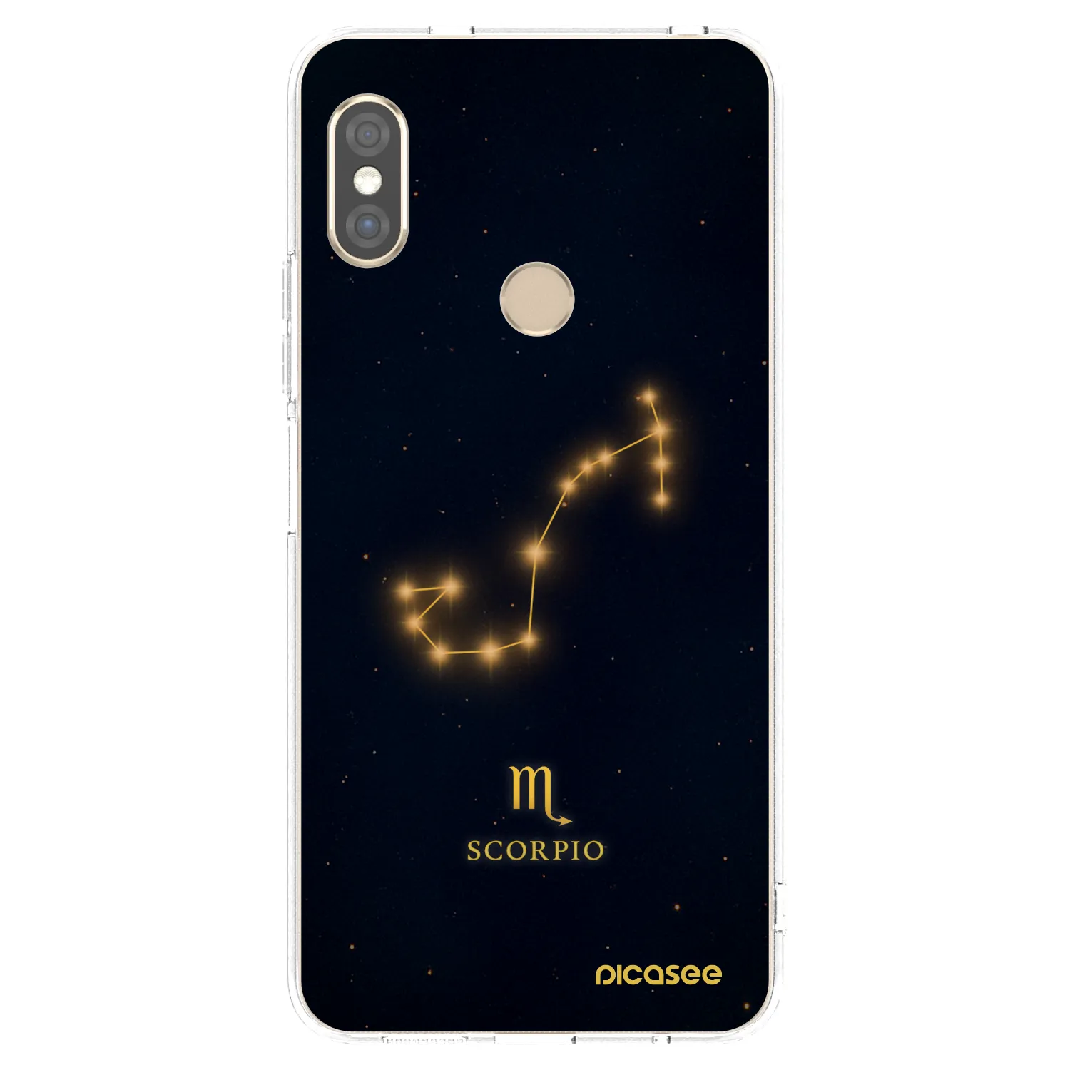 Picasee silikonowe przeźroczyste etui na Xiaomi Redmi Note 5 Global - SCORPIO