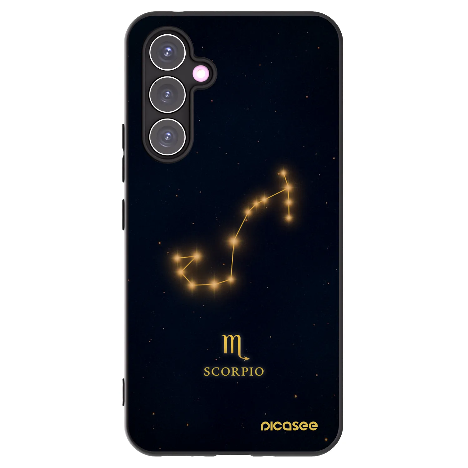 Picasee silikonowe czarne etui na Samsung Galaxy A54 5G A546B - SCORPIO