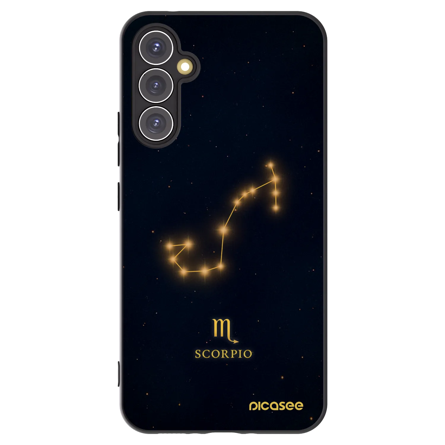 Picasee silikonowe czarne etui na Samsung Galaxy A34 5G A346B - SCORPIO