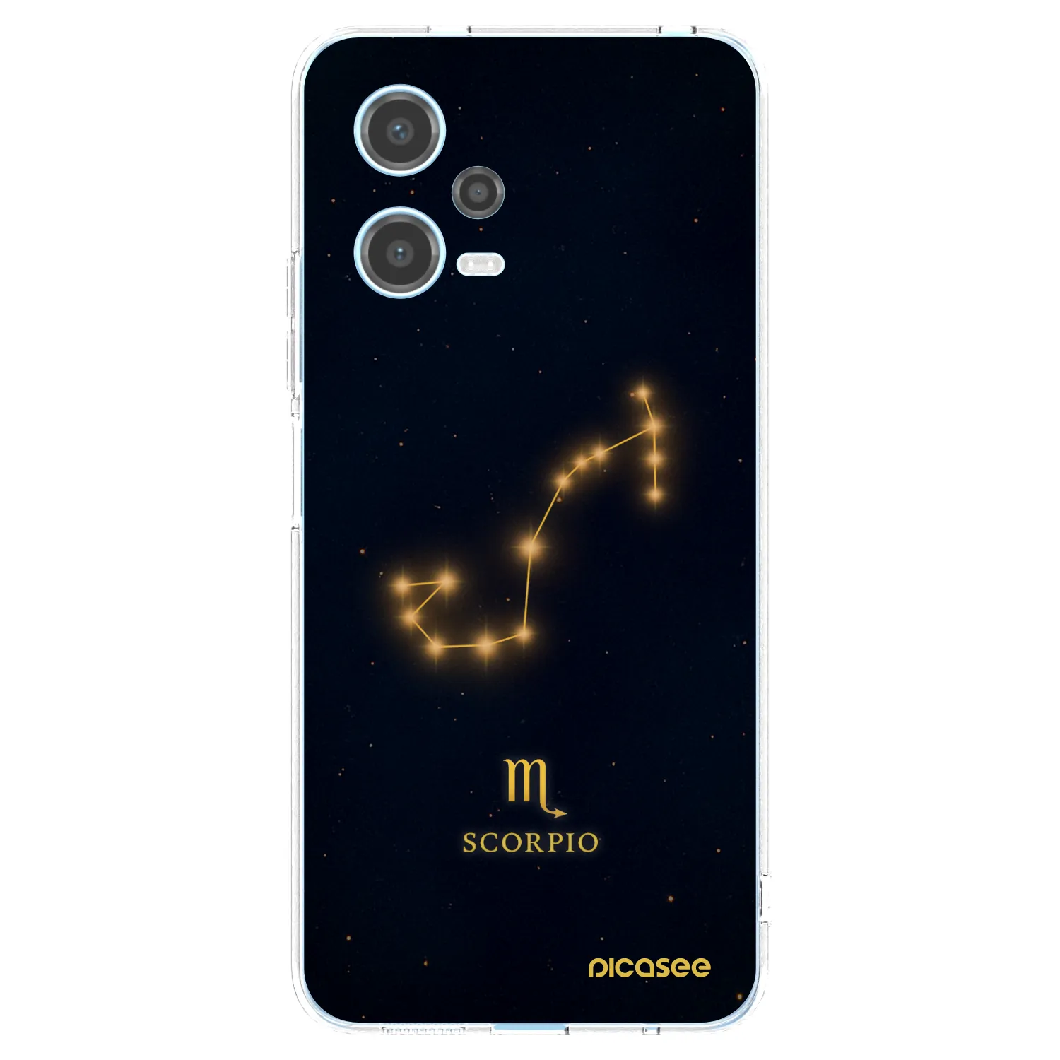Picasee silikonowe przeźroczyste etui na Xiaomi Redmi Note 12 5G - SCORPIO
