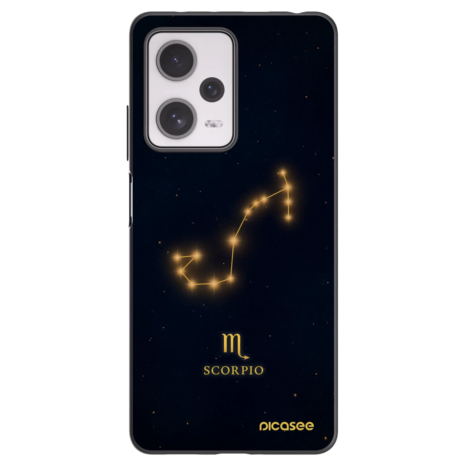 Picasee silikonowe czarne etui na Xiaomi Redmi Note 12 Pro+ 5G - SCORPIO