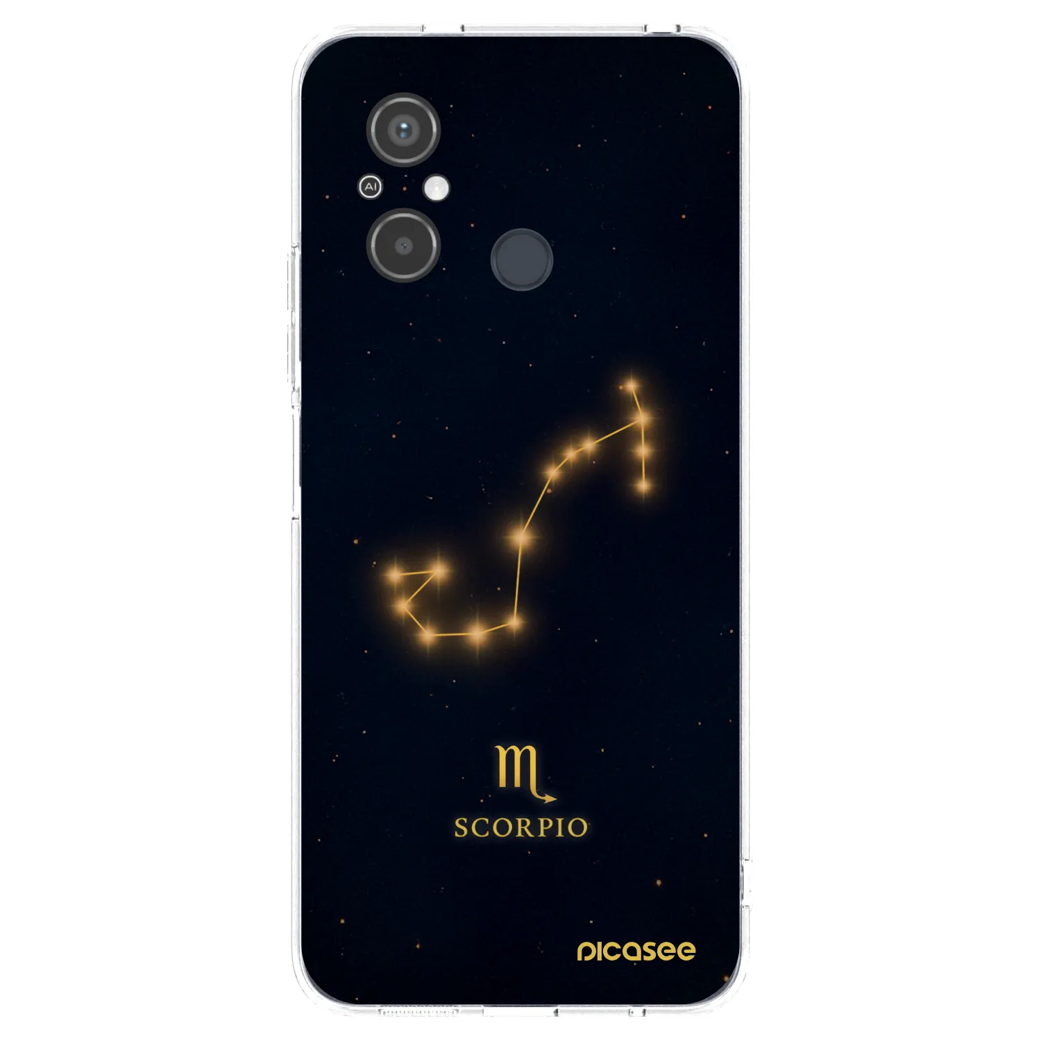 Picasee silikonowe przeźroczyste etui na Xiaomi Redmi 12C - SCORPIO