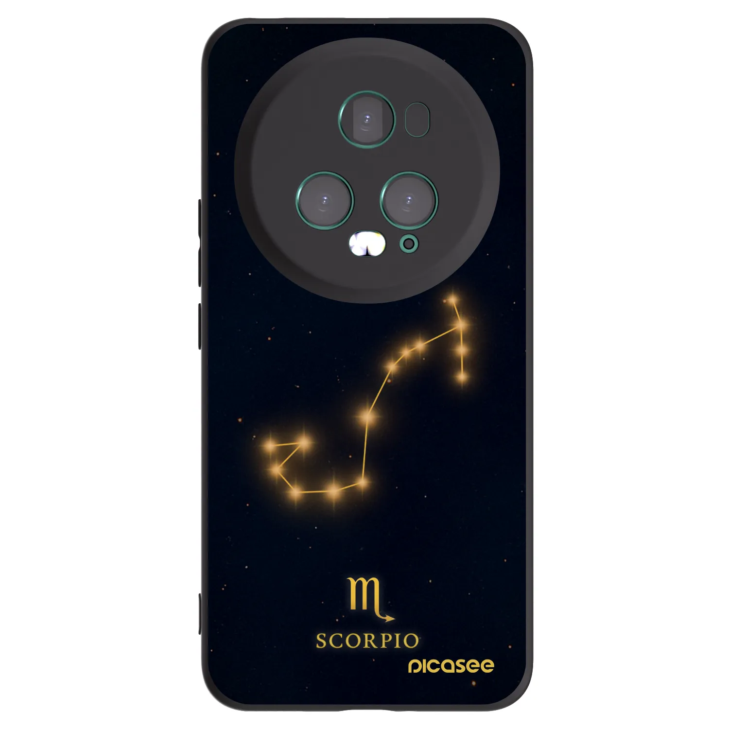 Picasee silikonowe czarne etui na Honor Magic5 Pro - SCORPIO