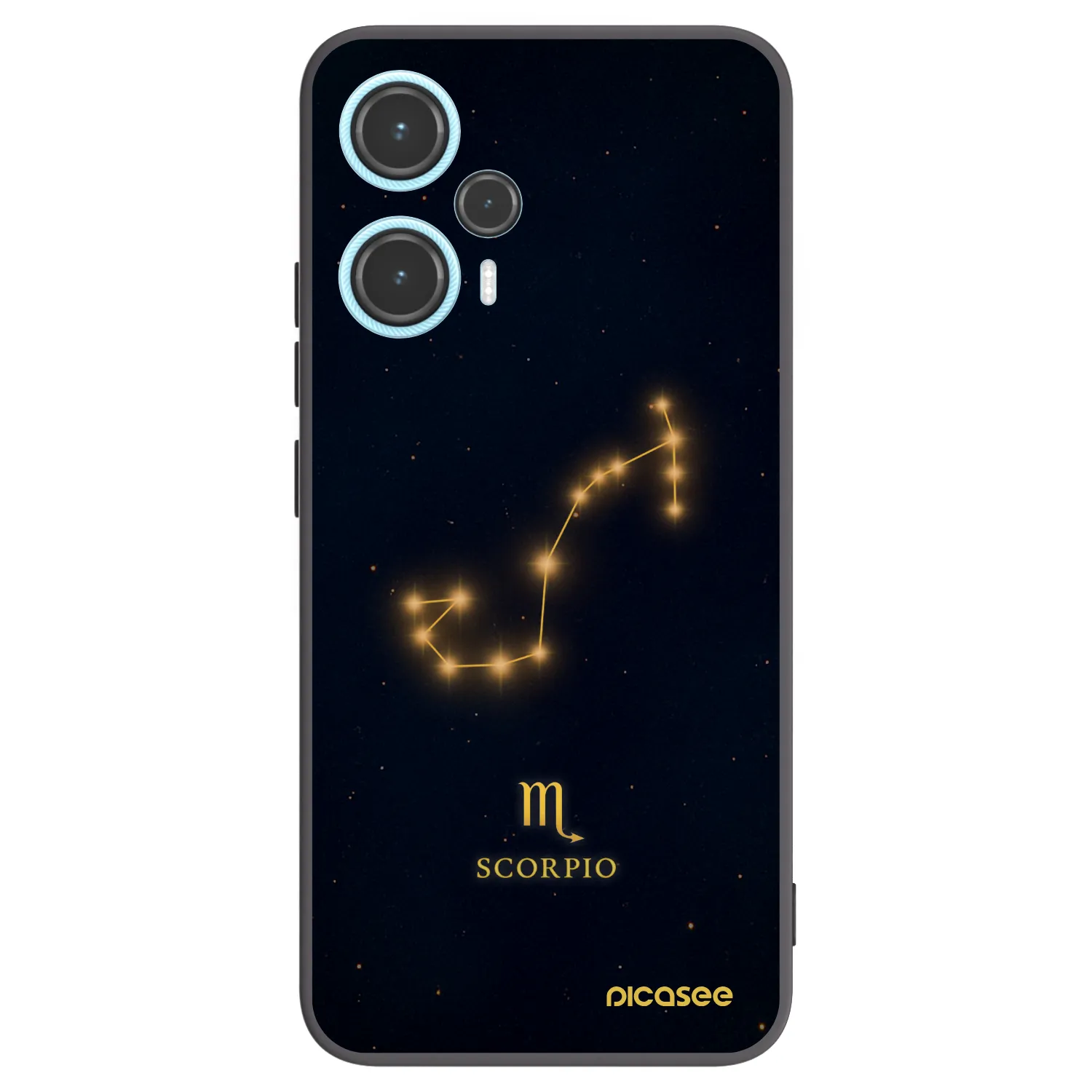 Picasee silikonowe czarne etui na Xiaomi Poco F5 - SCORPIO