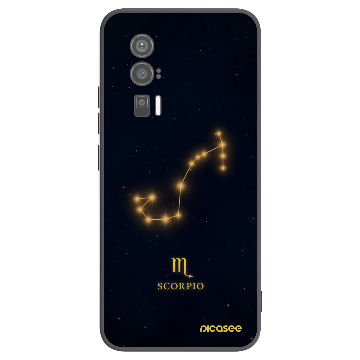 Picasee silikonowe czarne etui na Xiaomi Poco F5 Pro 5G - SCORPIO