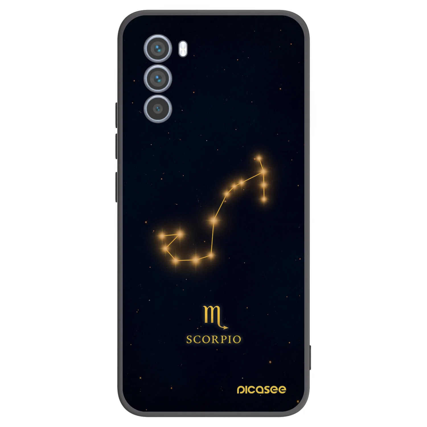 Picasee silikonowe czarne etui na Motorola Moto G62 - SCORPIO