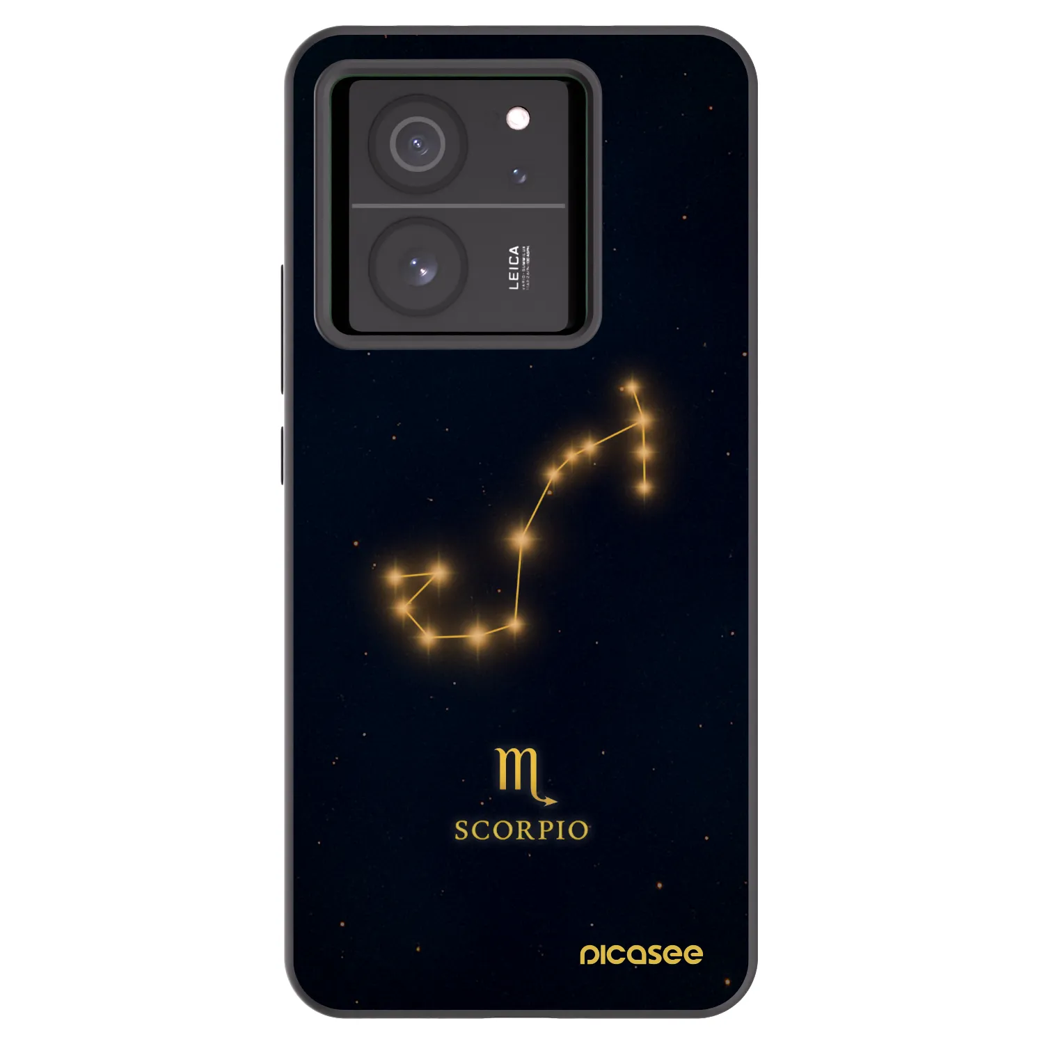 Picasee silikonowe czarne etui na Xiaomi 13T Pro - SCORPIO