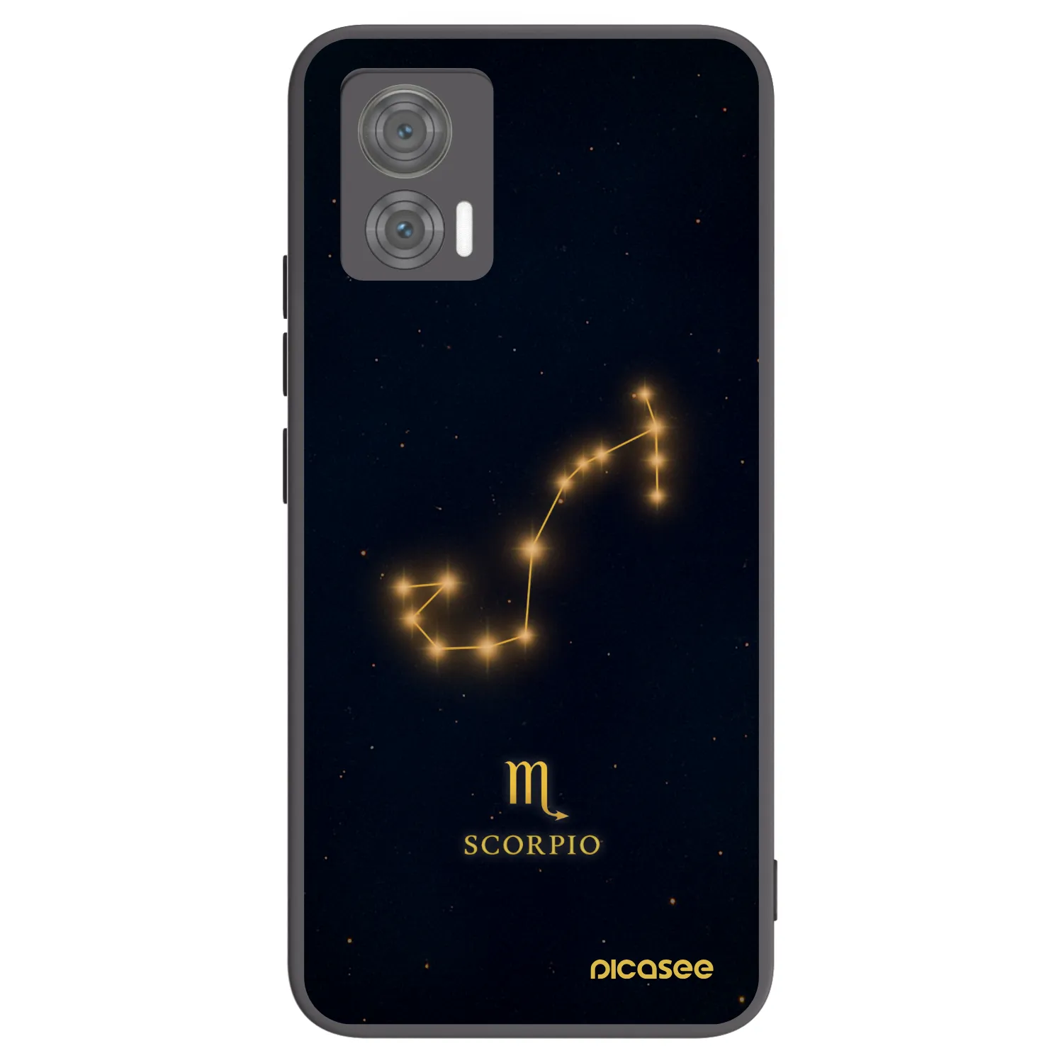 Picasee silikonowe czarne etui na Motorola Edge 30 Neo - SCORPIO