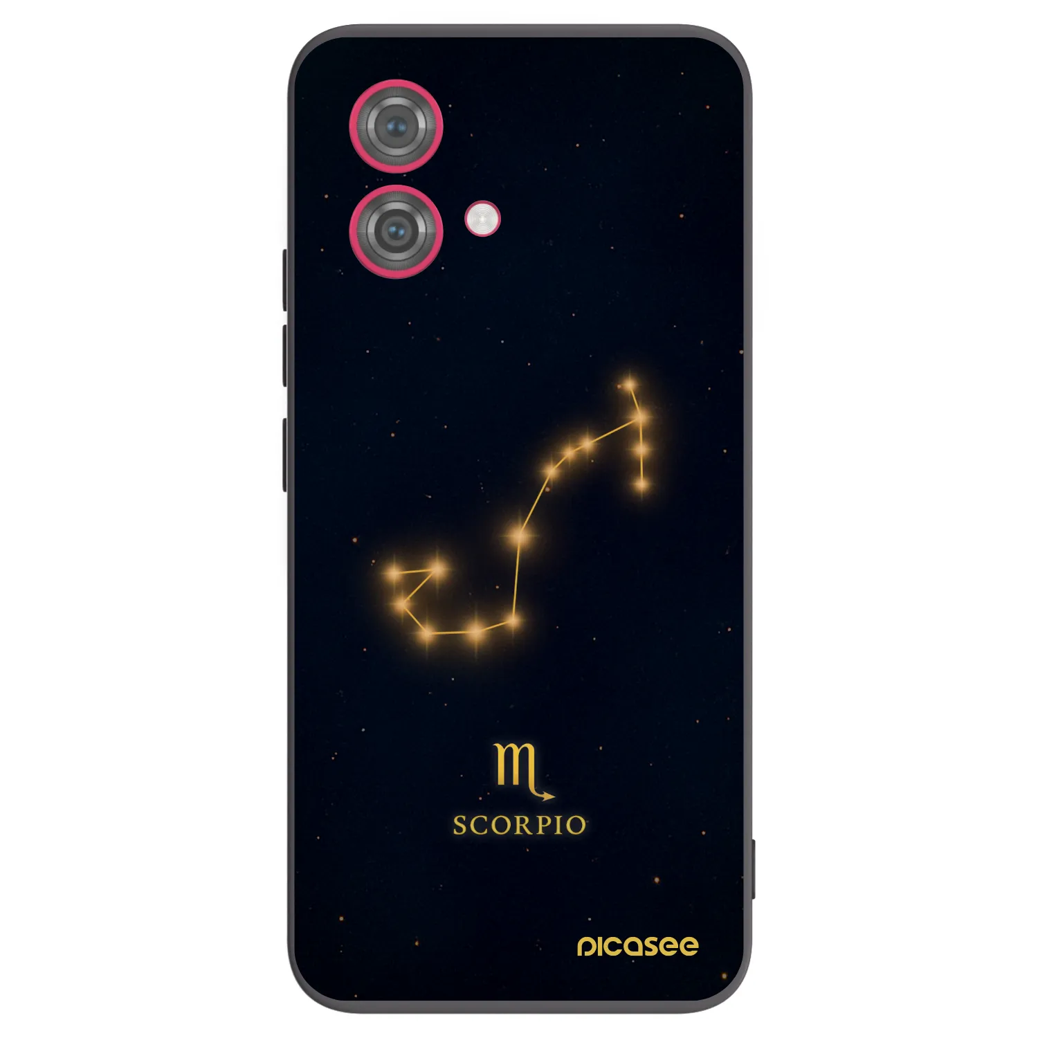 Picasee silikonowe czarne etui na Motorola Moto G84 5G - SCORPIO