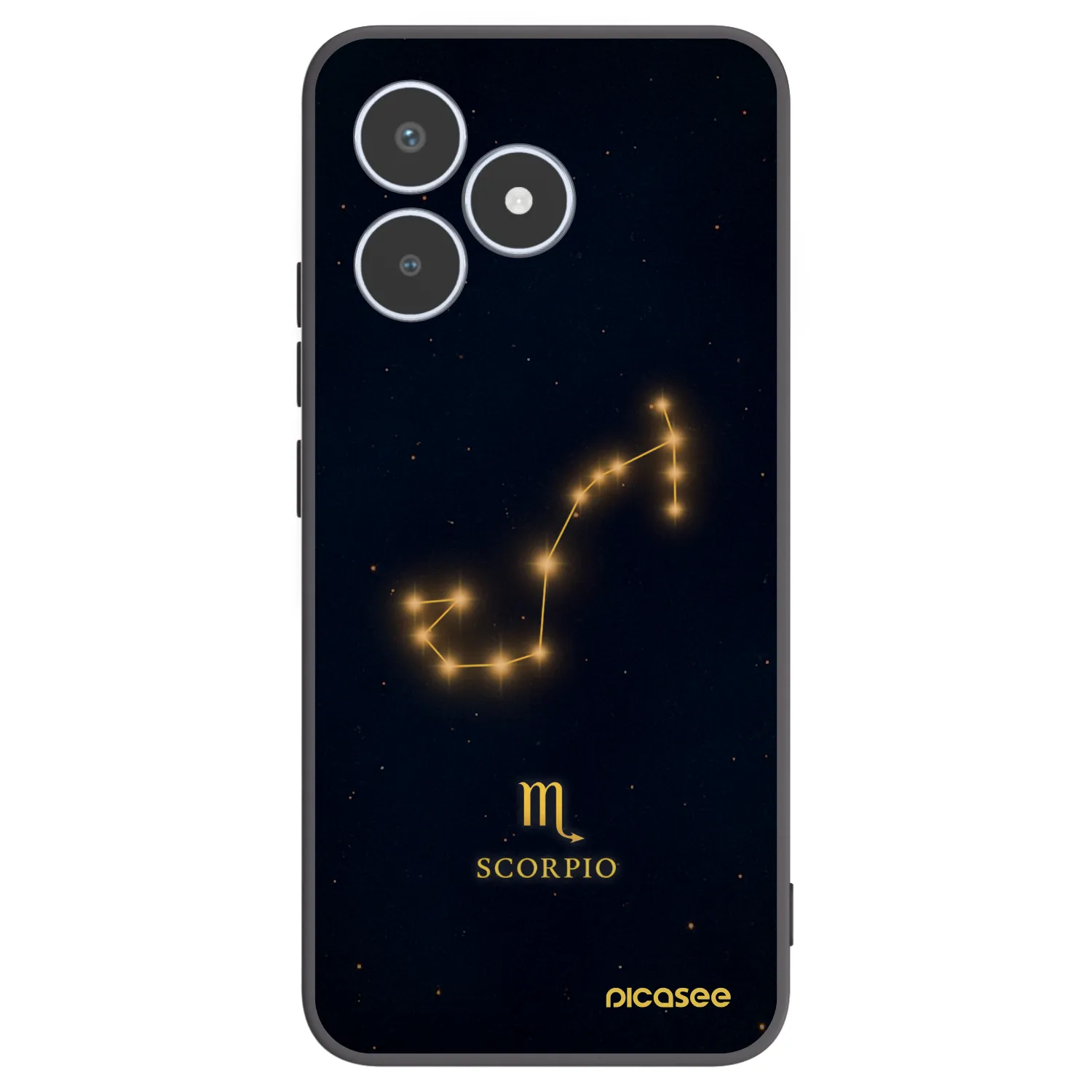 Picasee silikonowe czarne etui na Realme C53 - SCORPIO