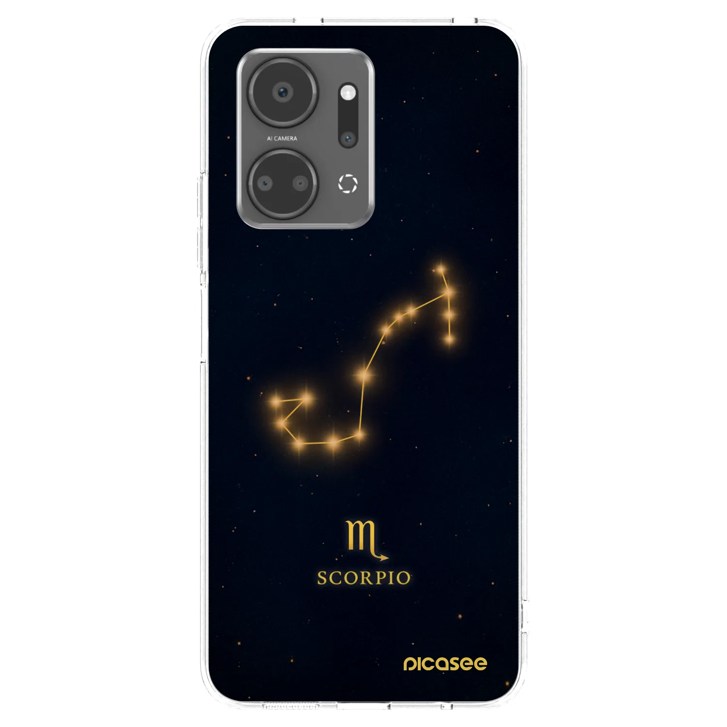 Picasee silikonowe przeźroczyste etui na Honor X7a - SCORPIO