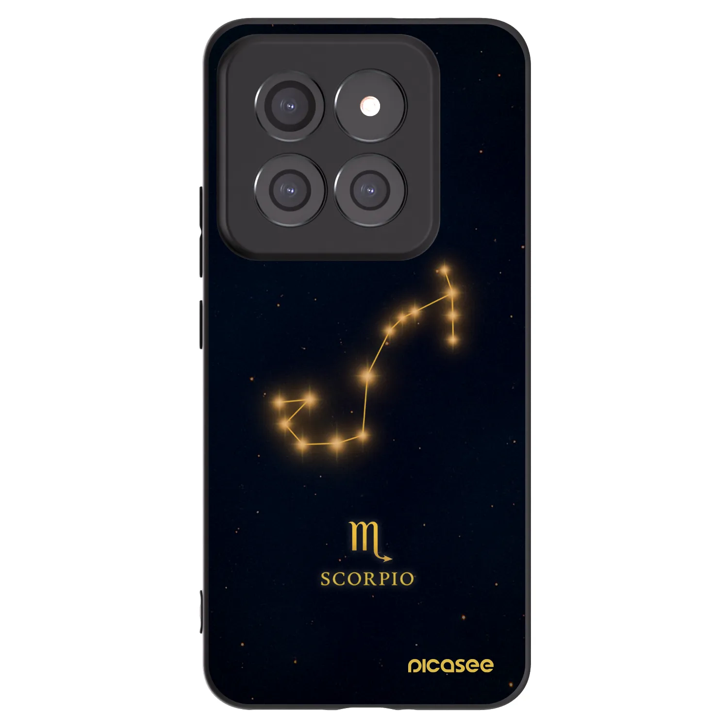 Picasee silikonowe czarne etui na Xiaomi 14 Pro - SCORPIO