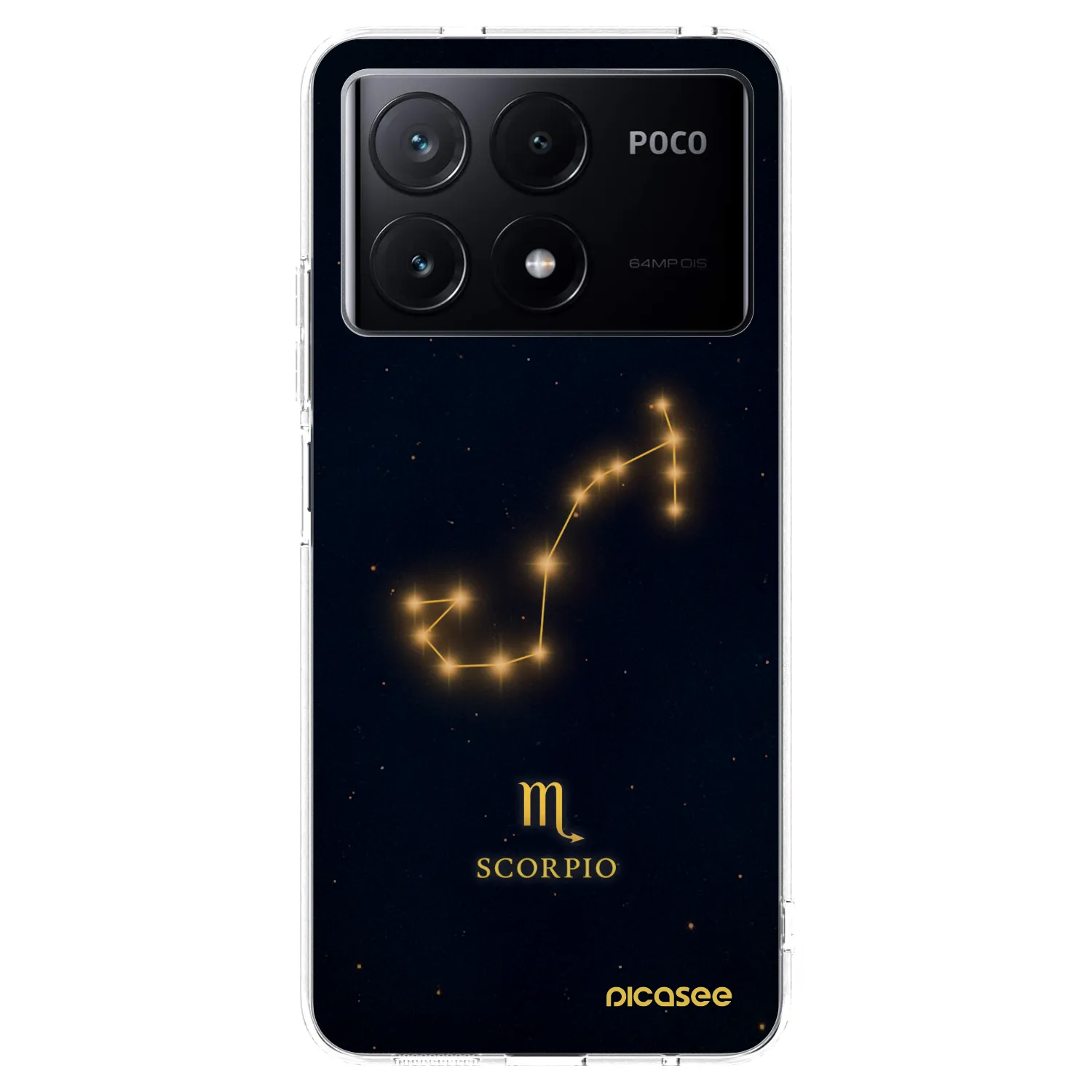 Picasee silikonowe przeźroczyste etui na Xiaomi Poco X6 Pro - SCORPIO