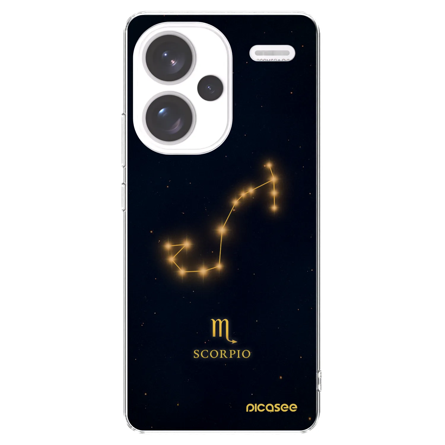 Picasee silikonowe przeźroczyste etui na Xiaomi Redmi Note 13 Pro+ 5G - SCORPIO