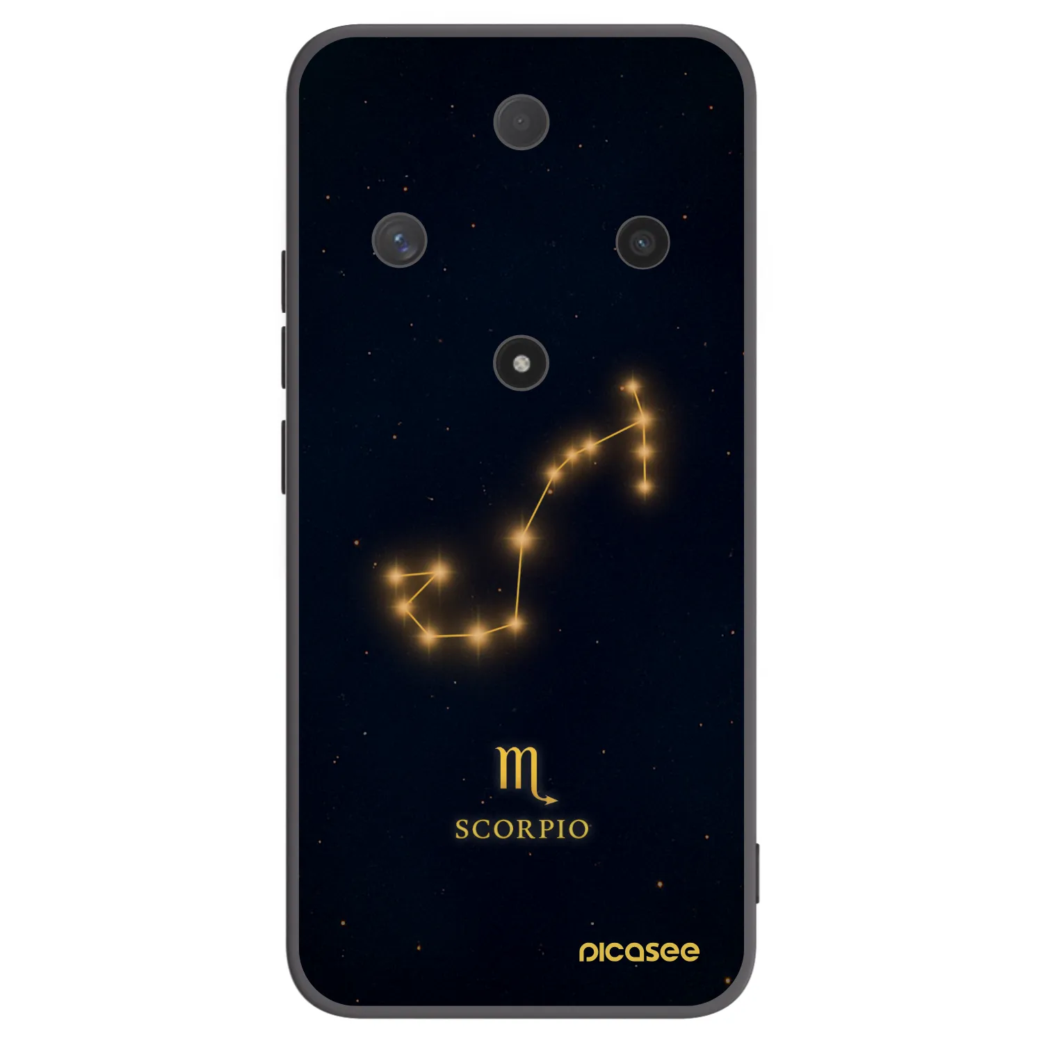 Picasee silikonowe czarne etui na Honor Magic6 Lite 5G - SCORPIO