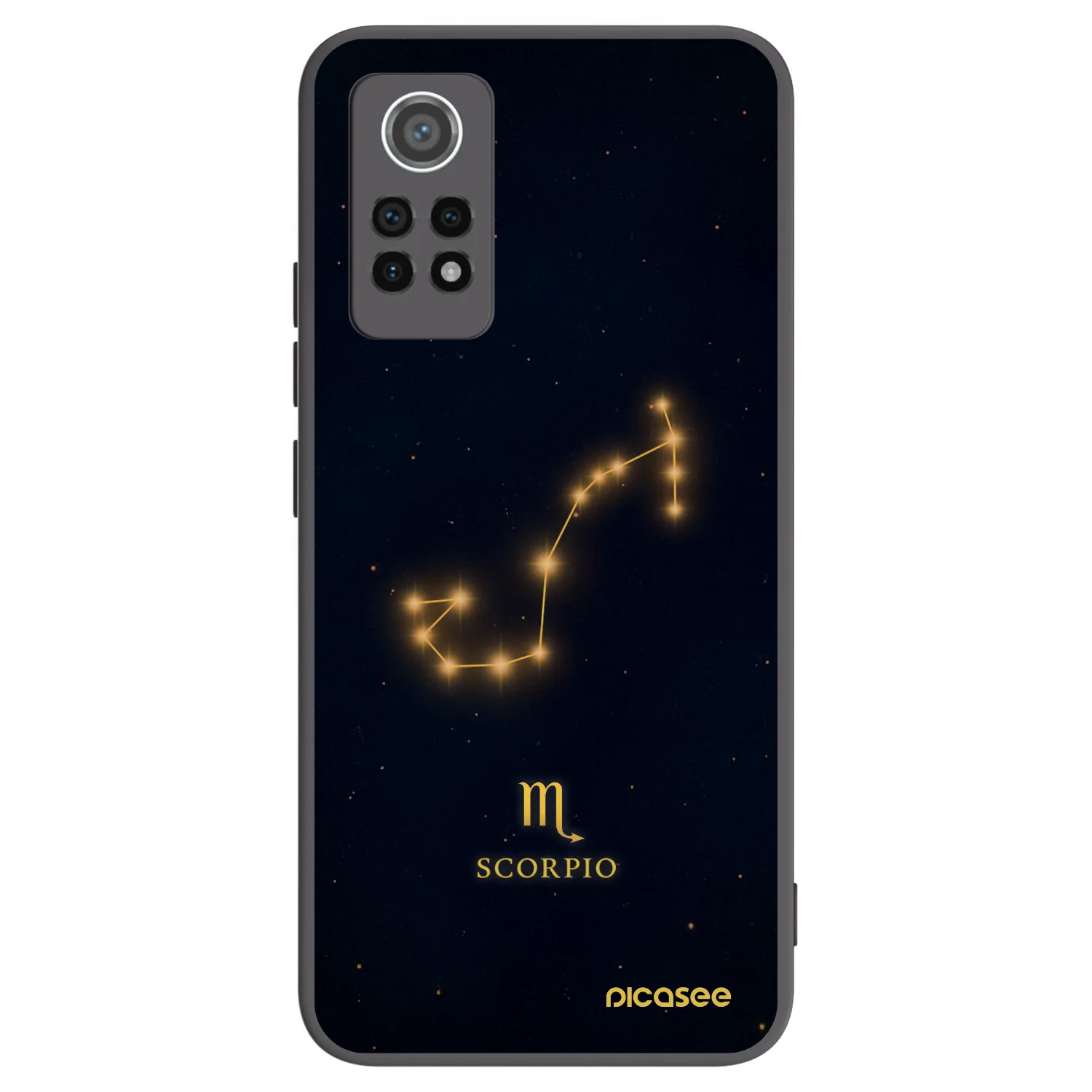 Picasee silikonowe czarne etui na Xiaomi Redmi Note 12 Pro 4G - SCORPIO