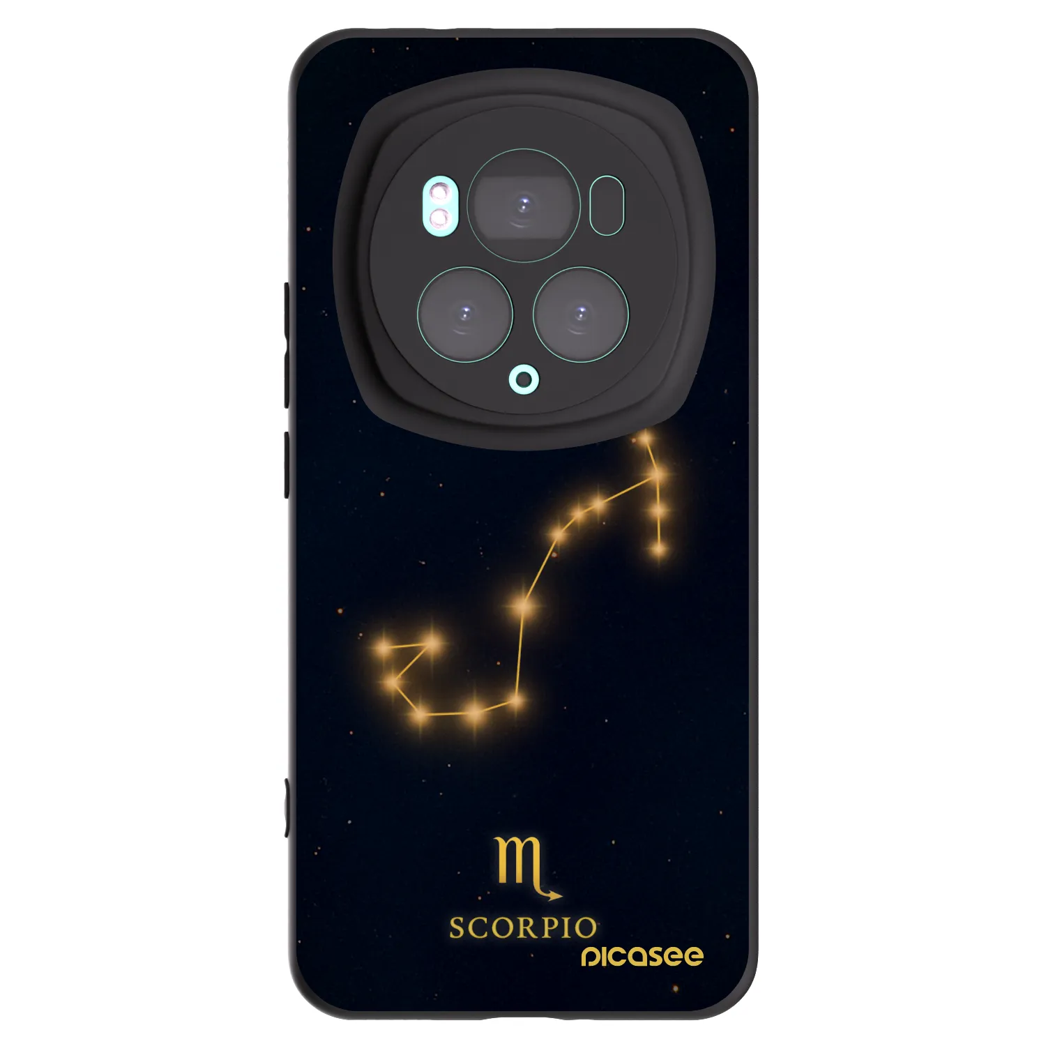 Picasee silikonowe czarne etui na Honor Magic6 Pro - SCORPIO