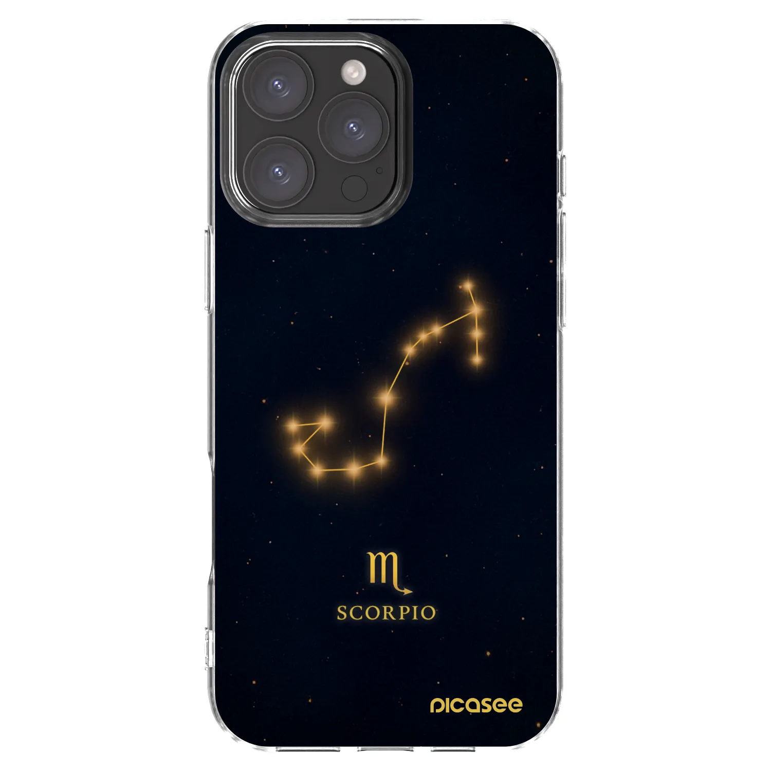 Picasee silikonowe przeźroczyste etui na Apple iPhone 16 Pro Max - SCORPIO