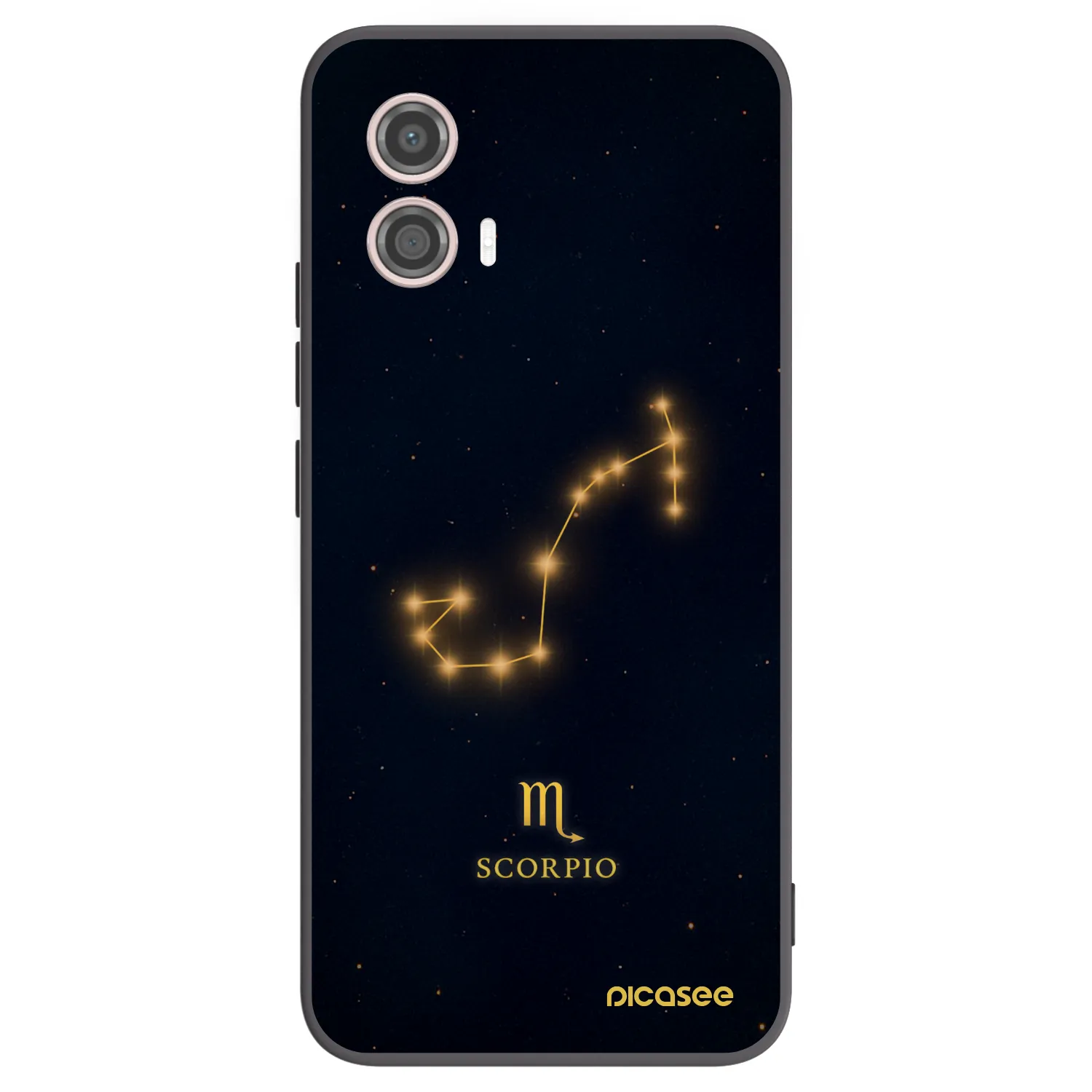Picasee silikonowe czarne etui na Motorola Moto G53 5G - SCORPIO