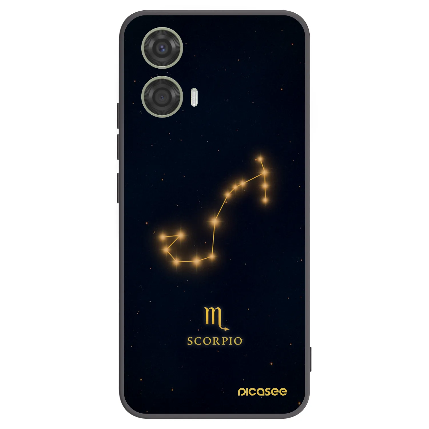 Picasee silikonowe czarne etui na Motorola Moto G24 - SCORPIO