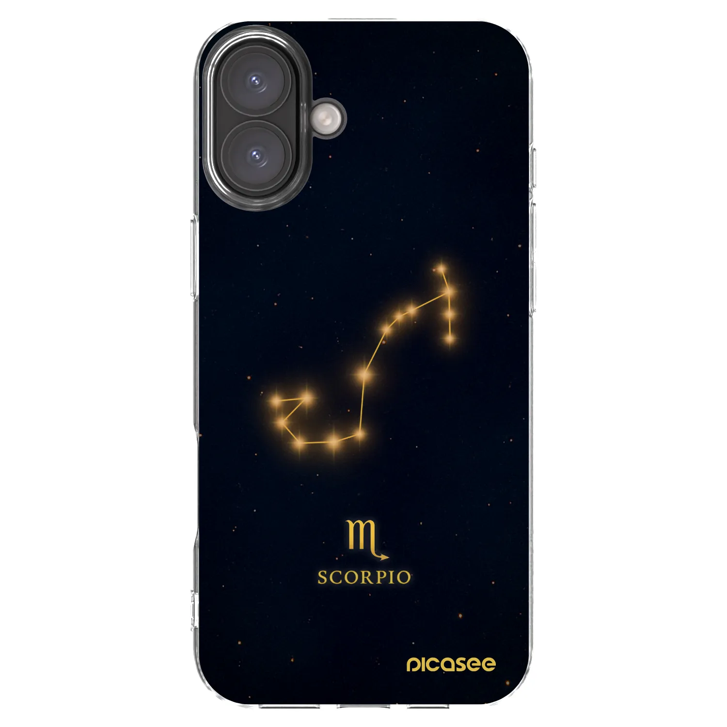 Picasee silikonowe przeźroczyste etui na Apple iPhone 16 Plus - SCORPIO