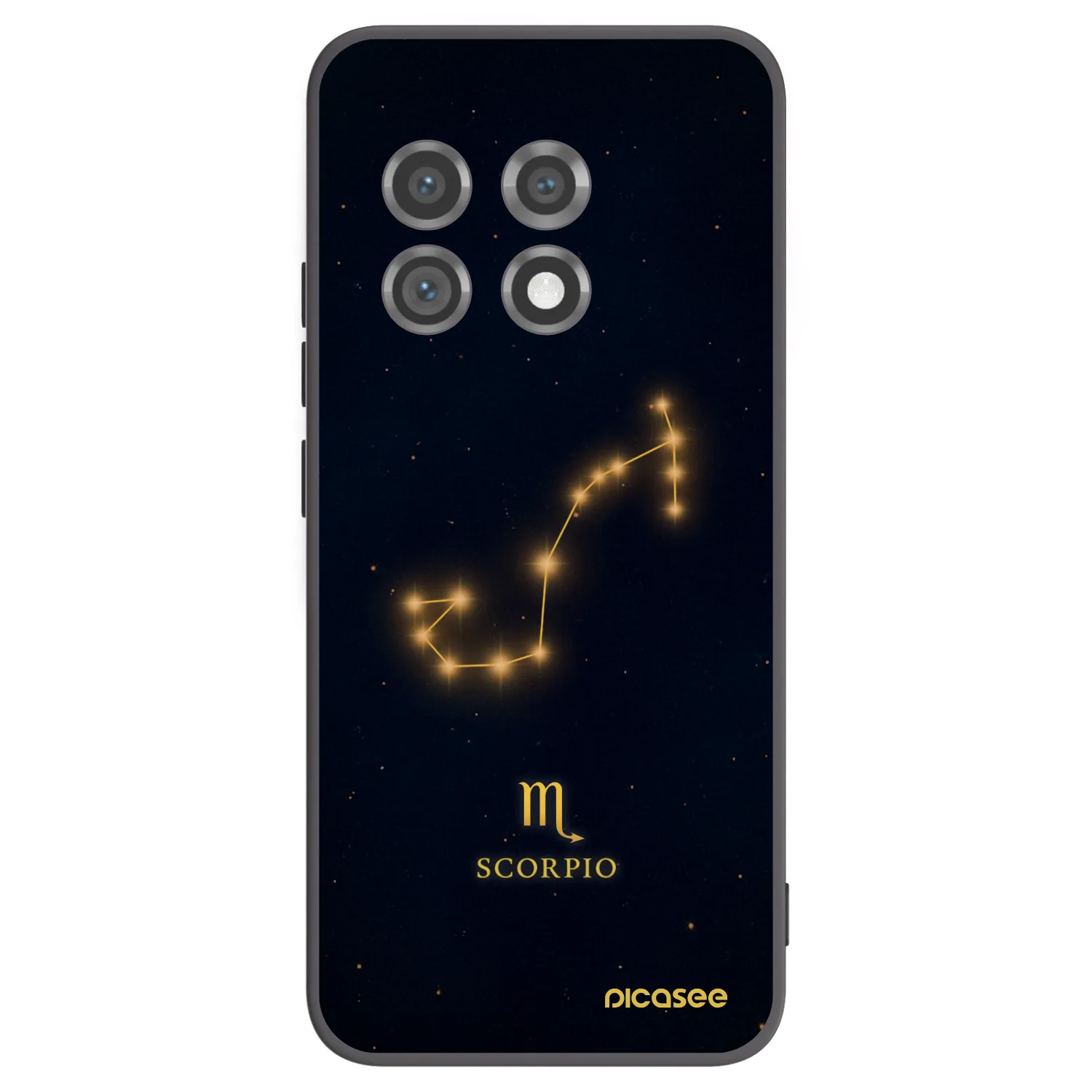 Picasee silikonowe czarne etui na OnePlus 11 5G - SCORPIO