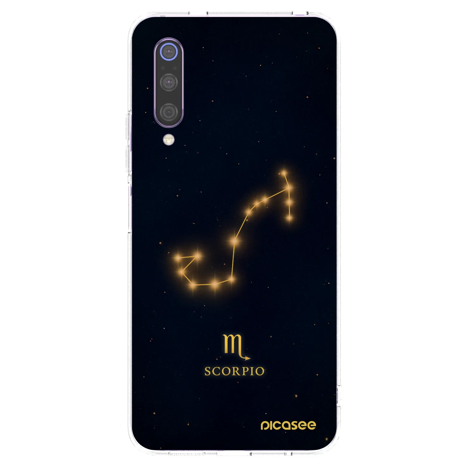 Picasee silikonowe przeźroczyste etui na Xiaomi Mi 9 - SCORPIO