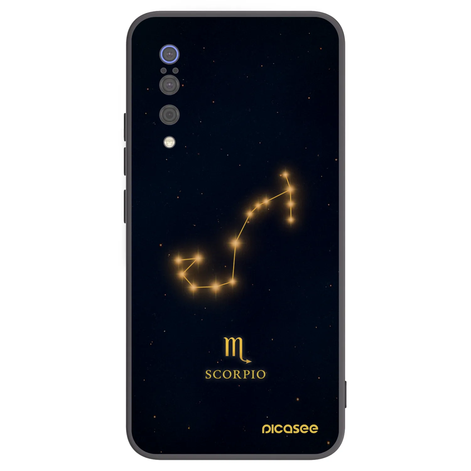 Picasee silikonowe czarne etui na Xiaomi Mi 9 - SCORPIO