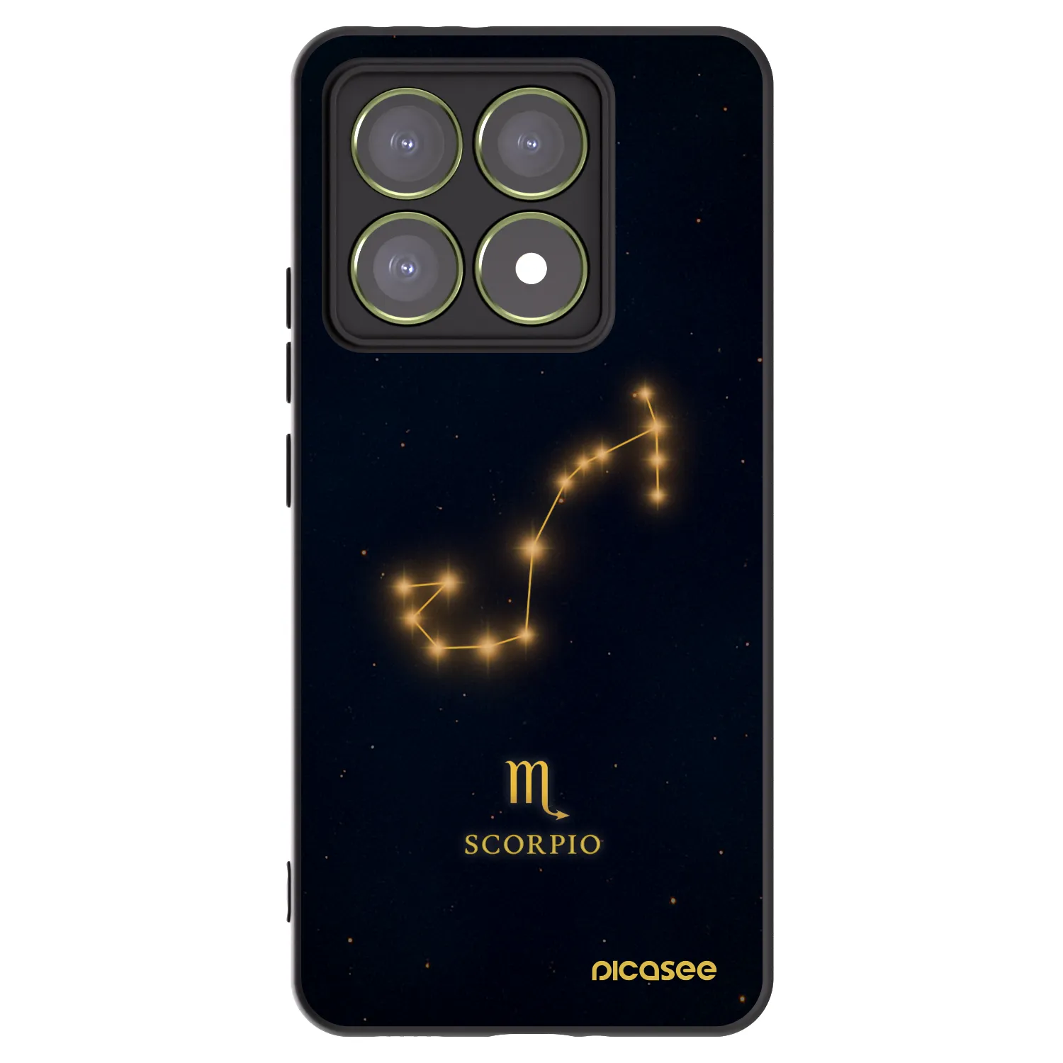 Picasee silikonowe czarne etui na Xiaomi 14T - SCORPIO
