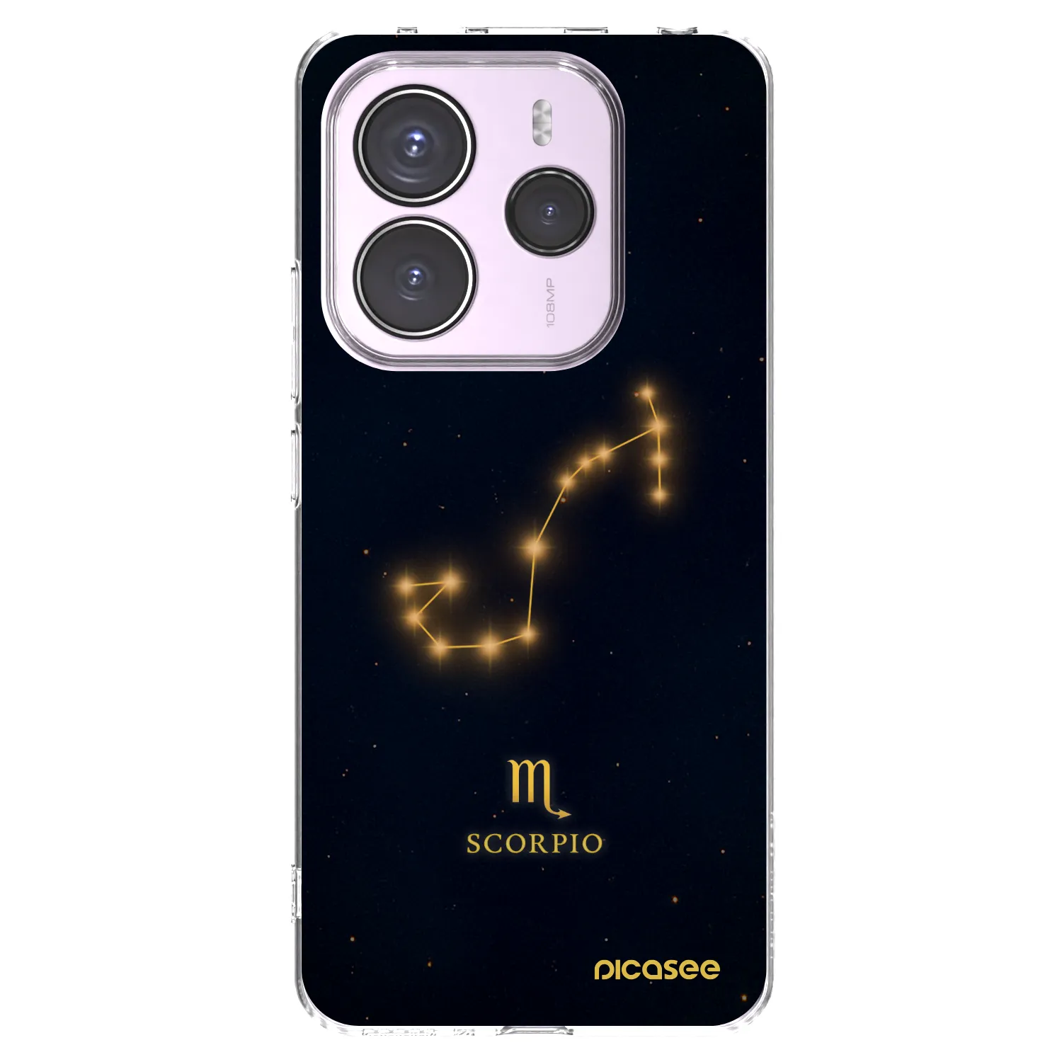 Picasee silikonowe przeźroczyste etui na Xiaomi Redmi Note 14 5G - SCORPIO