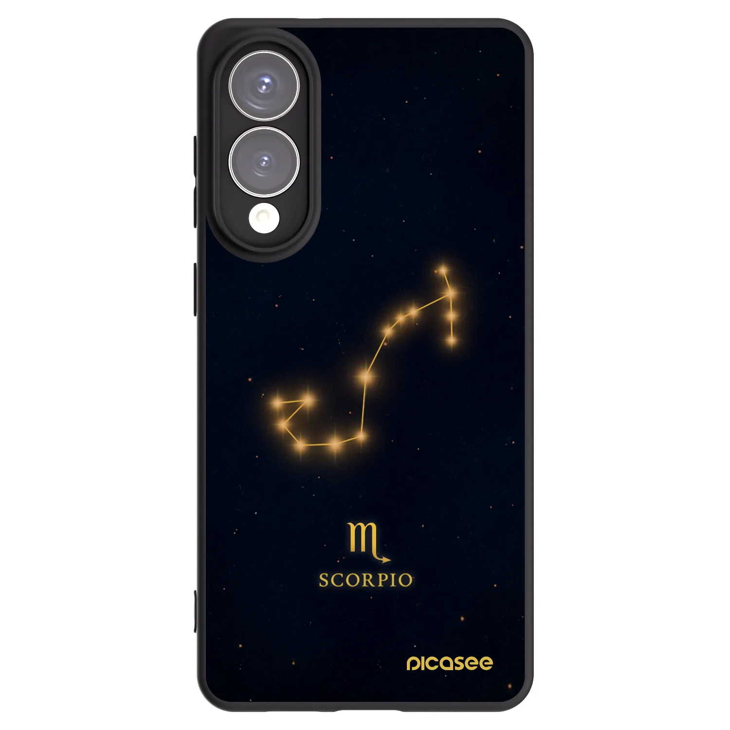 Picasee silikonowe czarne etui na Samsung Galaxy S25 Edge 5G - SCORPIO