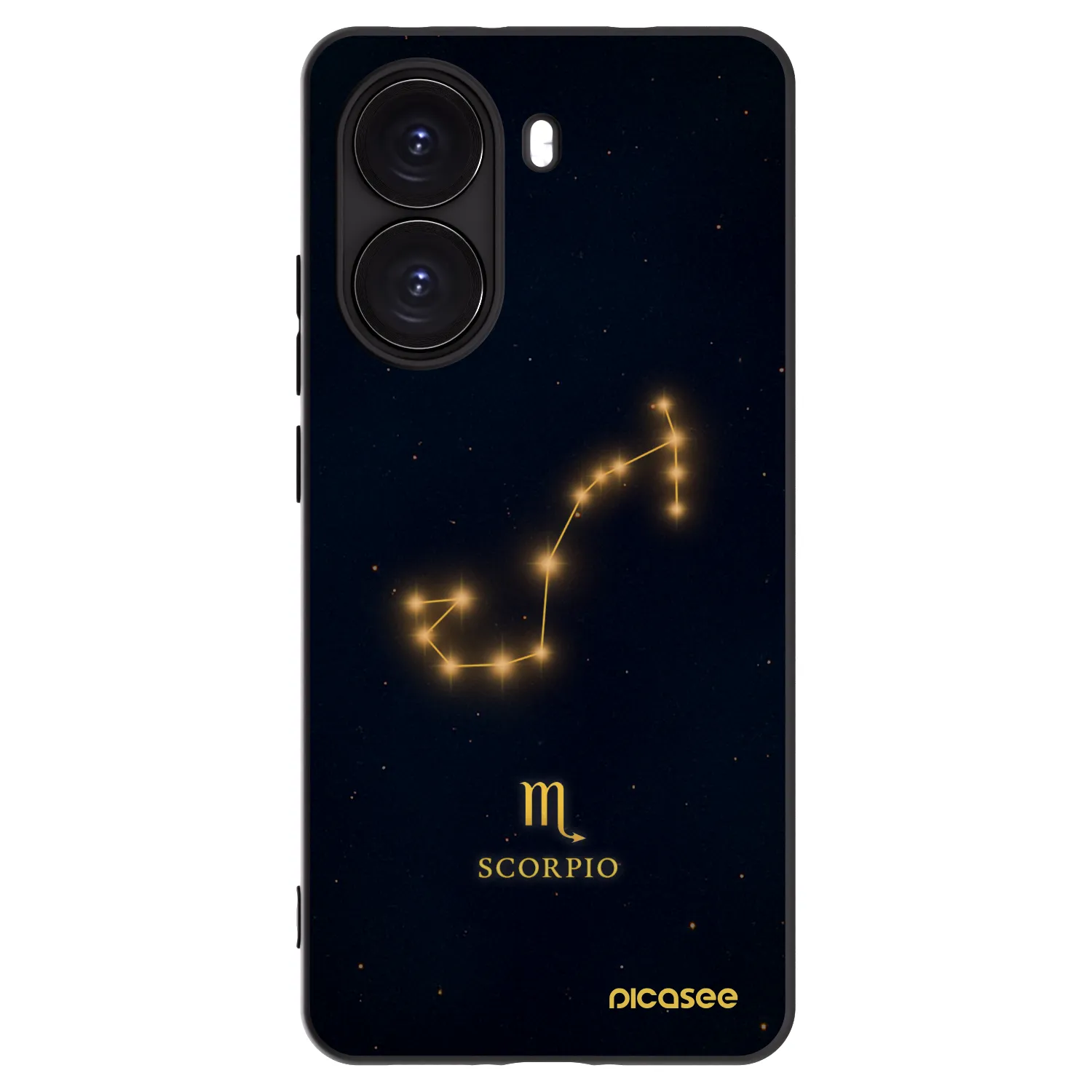Picasee silikonowe czarne etui na Xiaomi Poco X7 Pro 5G - SCORPIO