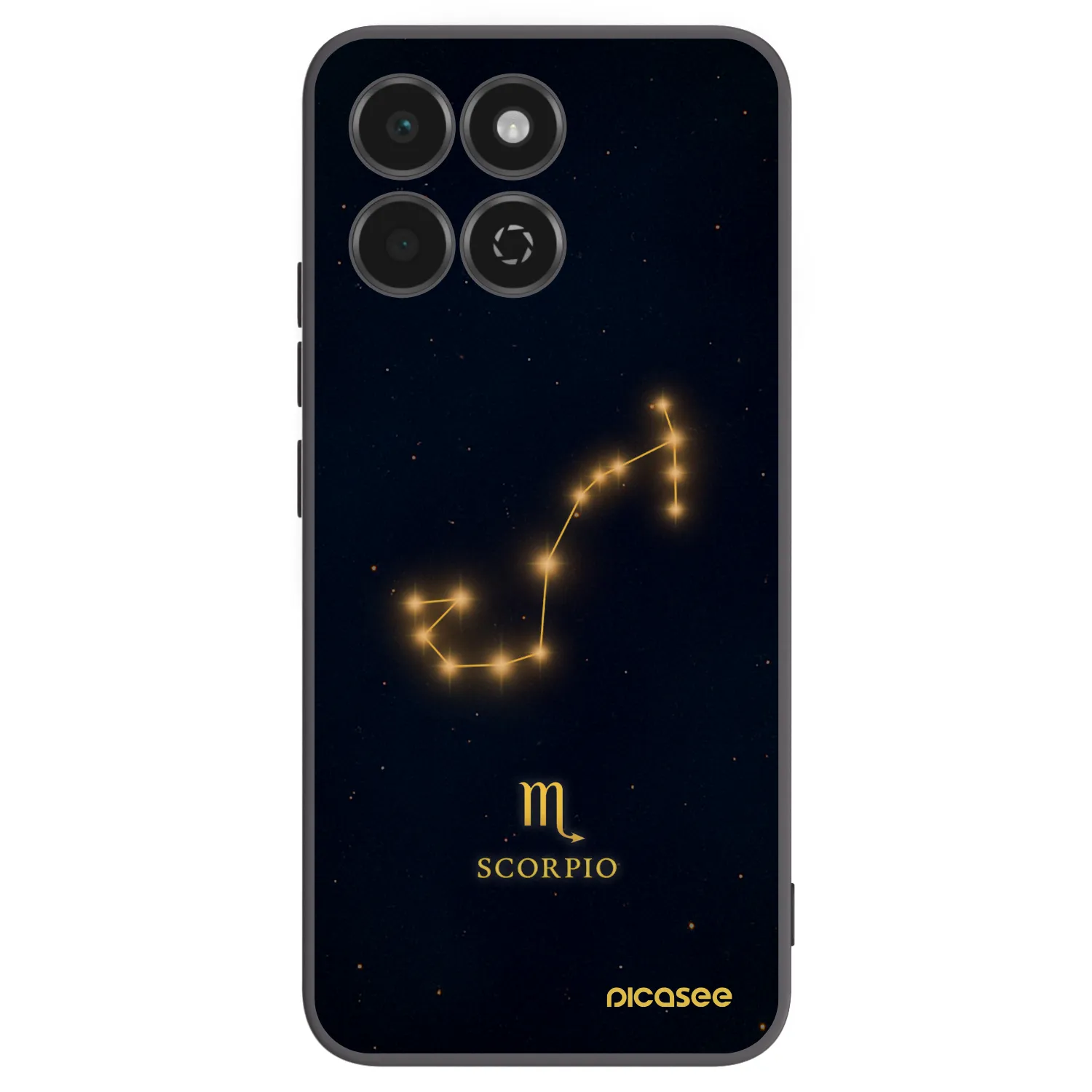 Picasee silikonowe czarne etui na Honor 200 Smart 5G - SCORPIO