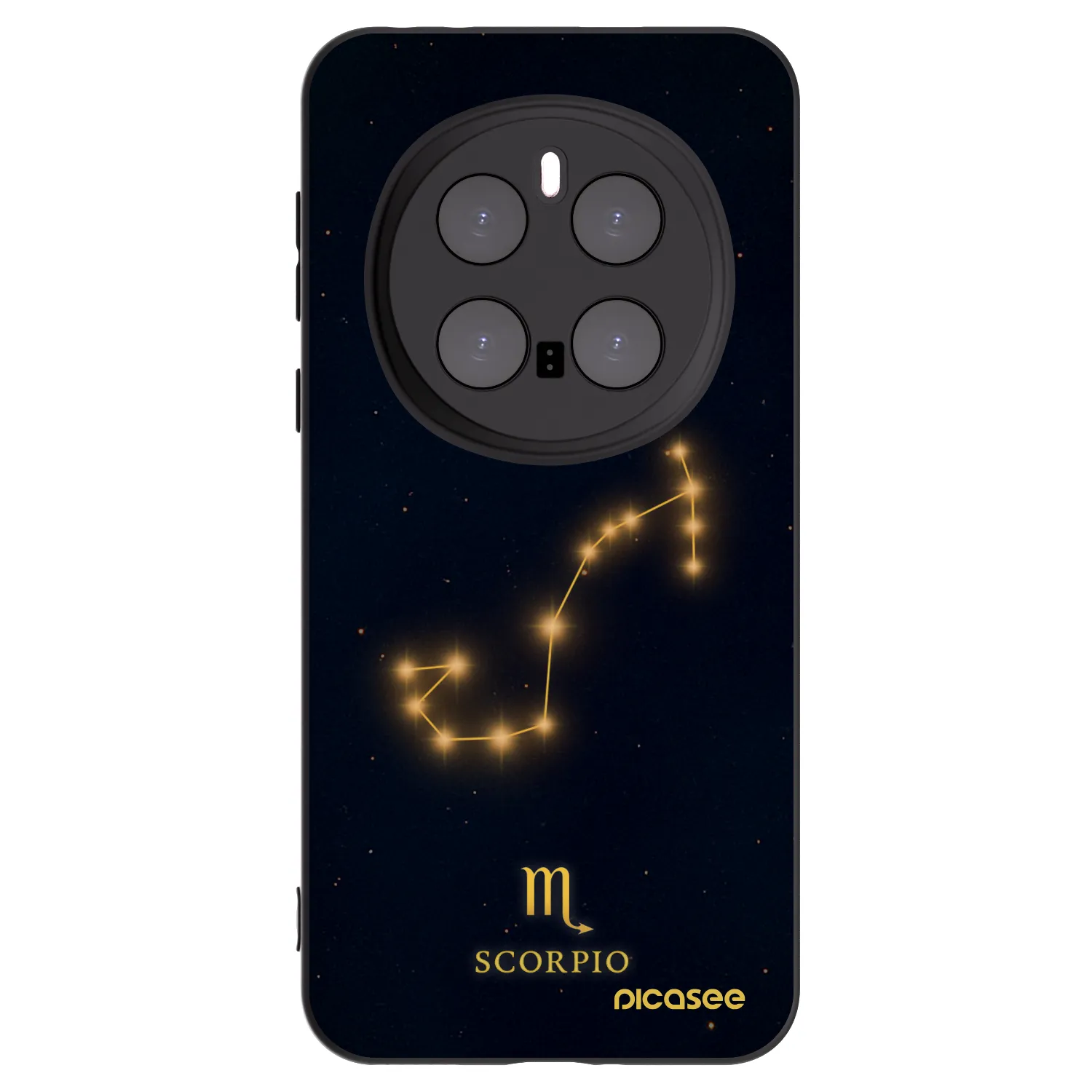 Picasee silikonowe czarne etui na Honor Magic7 Pro 5G - SCORPIO