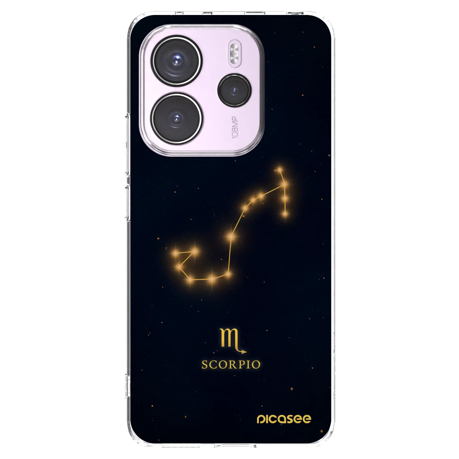 Picasee silikonowe przeźroczyste etui na Xiaomi Redmi Note 14 4G - SCORPIO