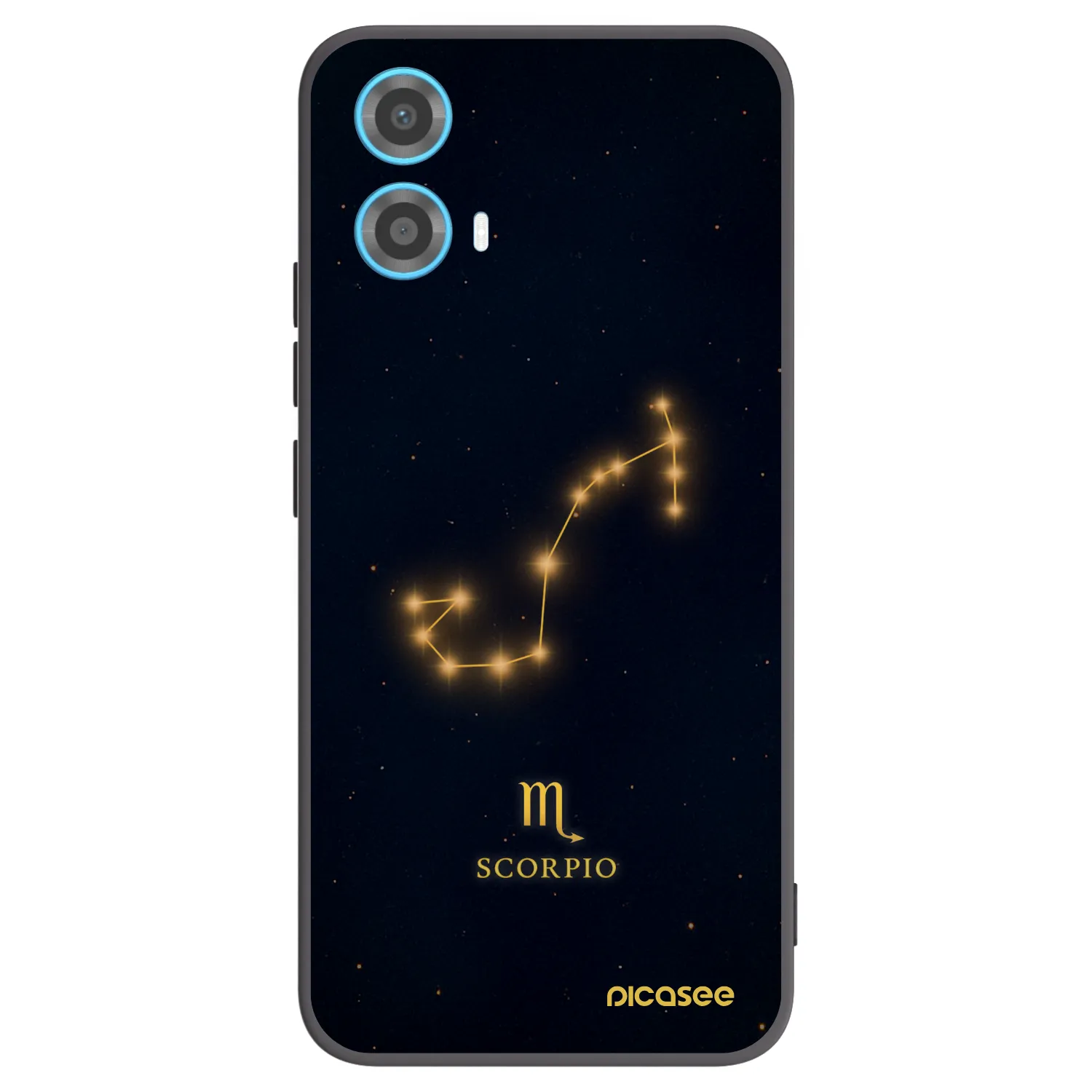 Picasee silikonowe czarne etui na Motorola Moto G34 5G - SCORPIO