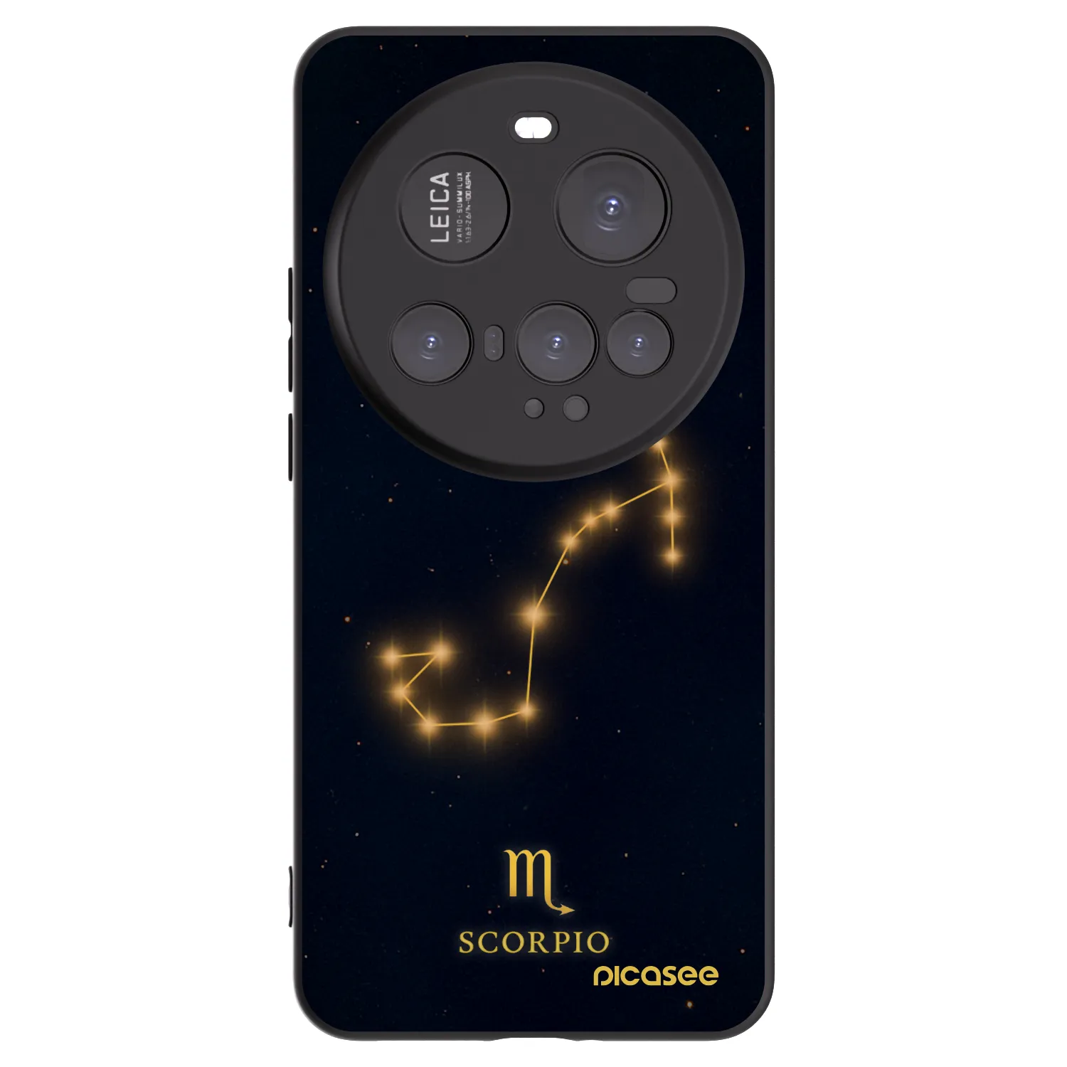 Picasee silikonowe czarne etui na Xiaomi 15 Ultra - SCORPIO