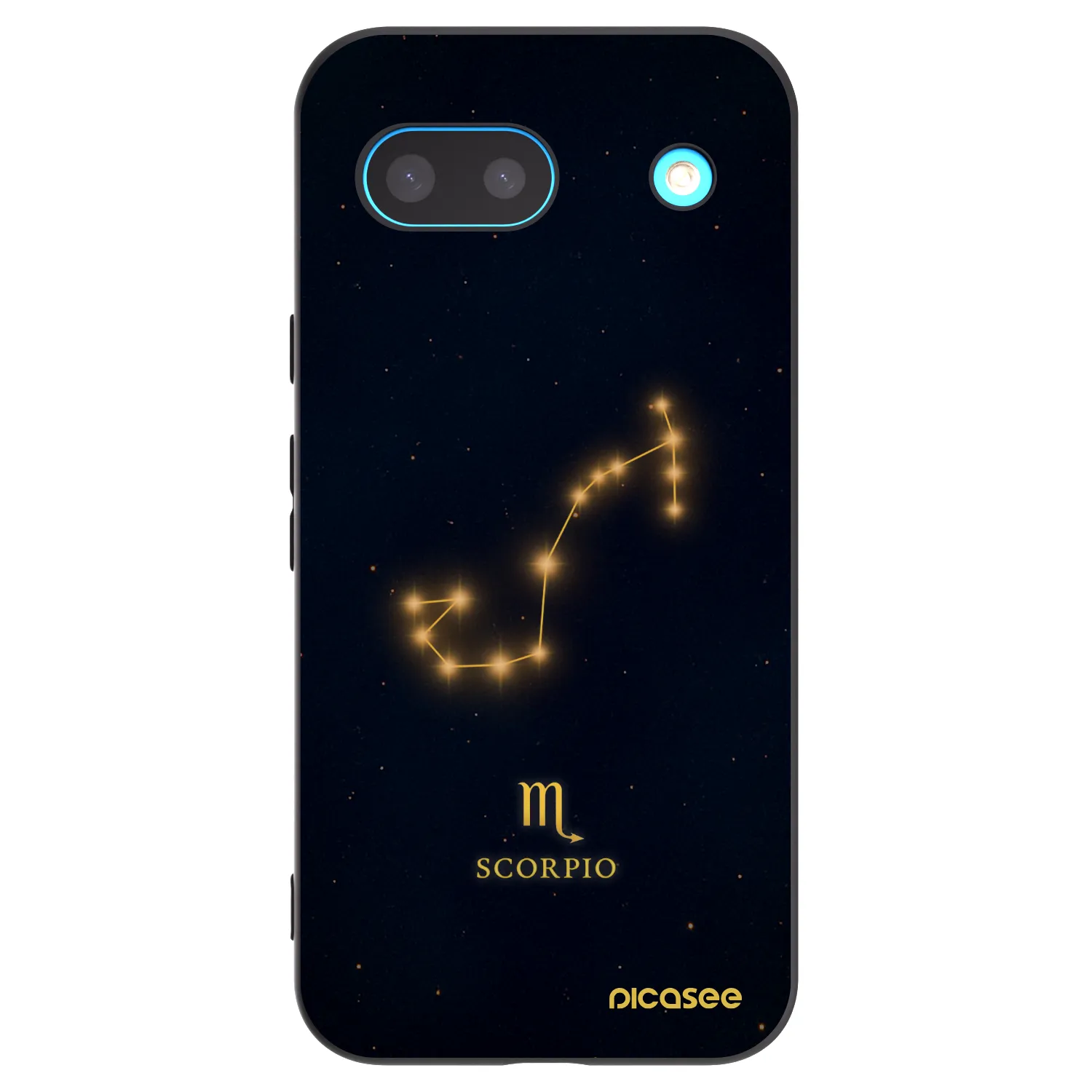 Picasee silikonowe czarne etui na Google Pixel 8a - SCORPIO