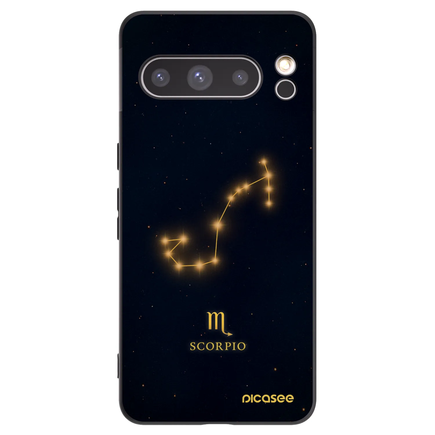 Picasee silikonowe czarne etui na Google Pixel 8 Pro - SCORPIO