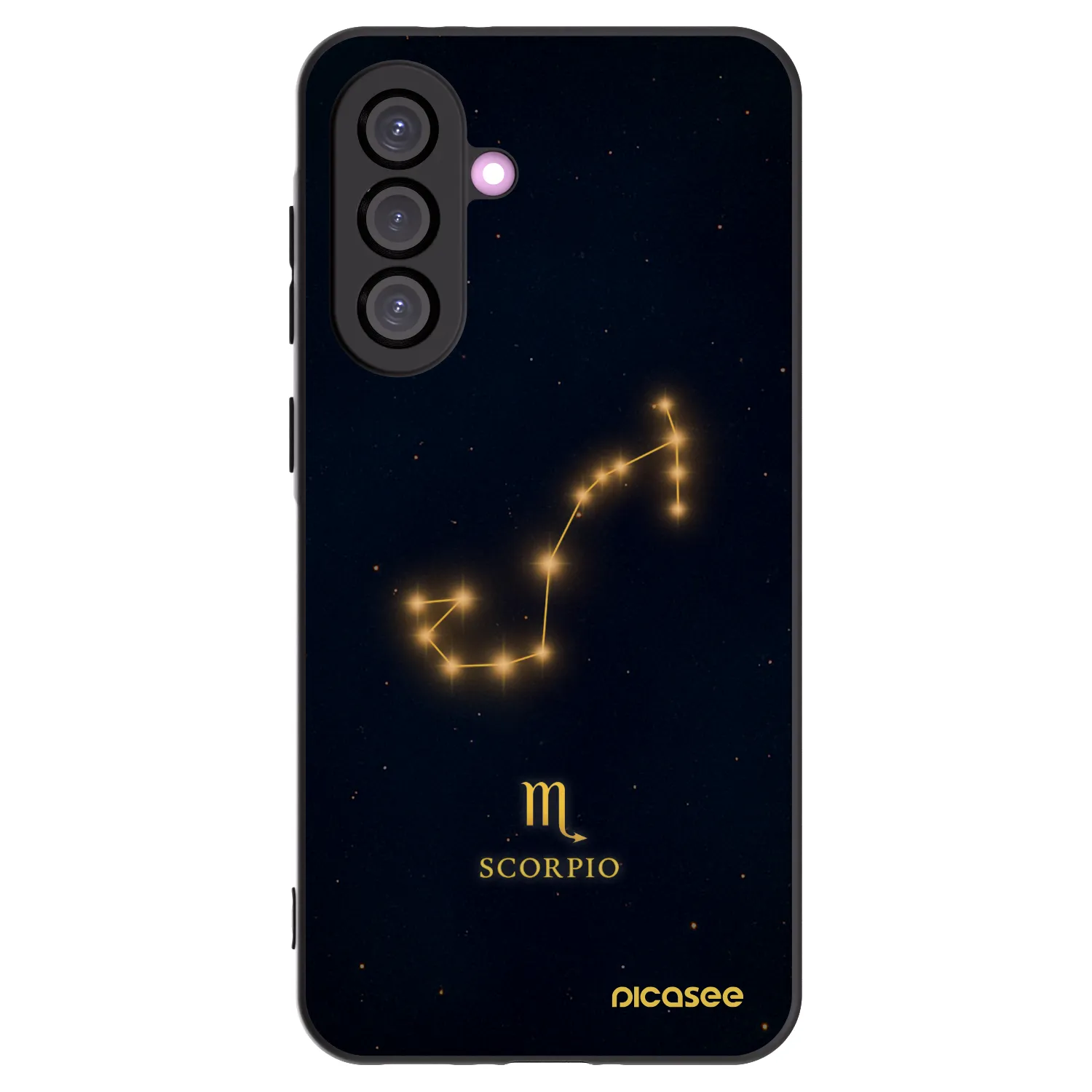 Picasee silikonowe czarne etui na Samsung Galaxy A56 5G A566B - SCORPIO