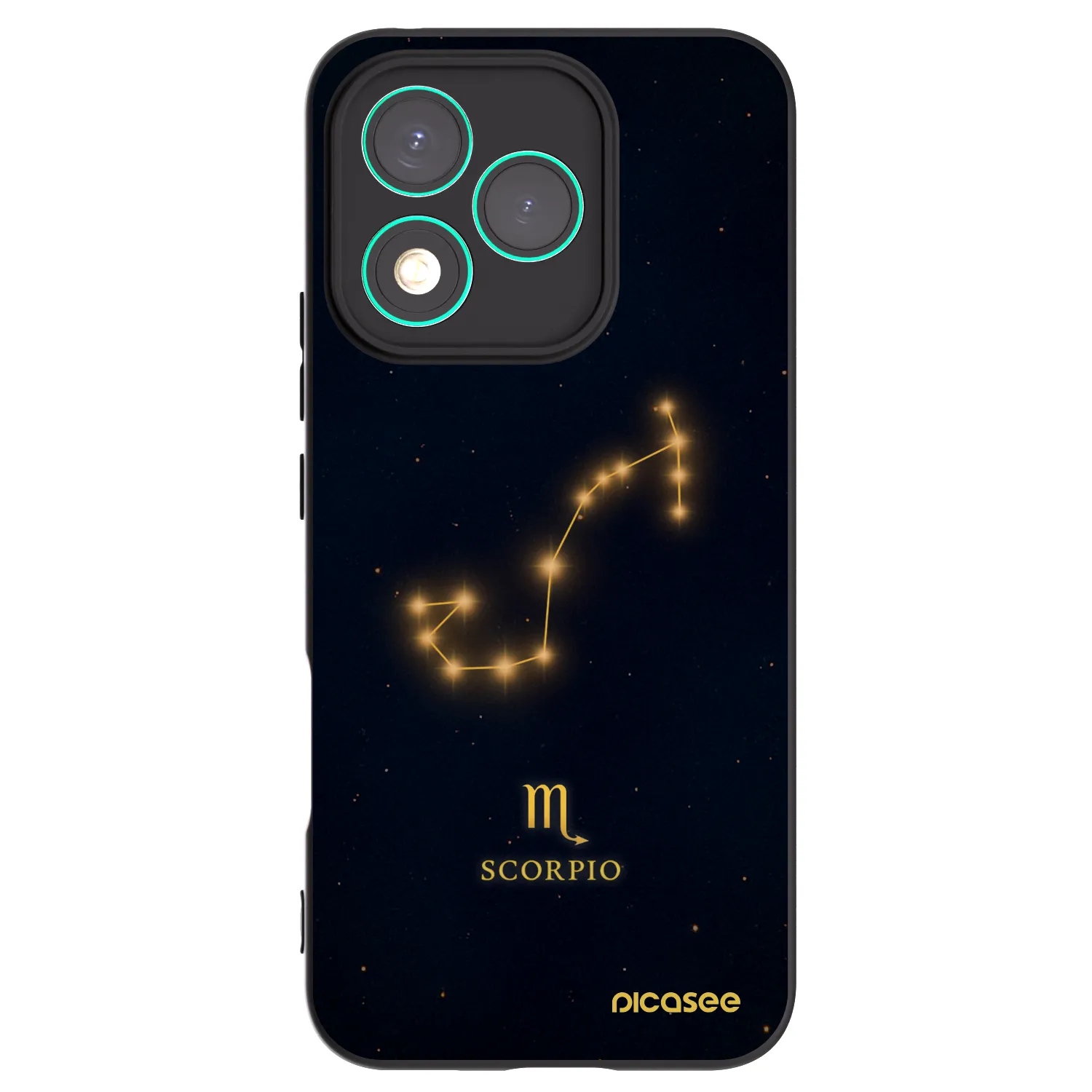 Picasee silikonowe czarne etui na Honor 400 Lite 5G - SCORPIO