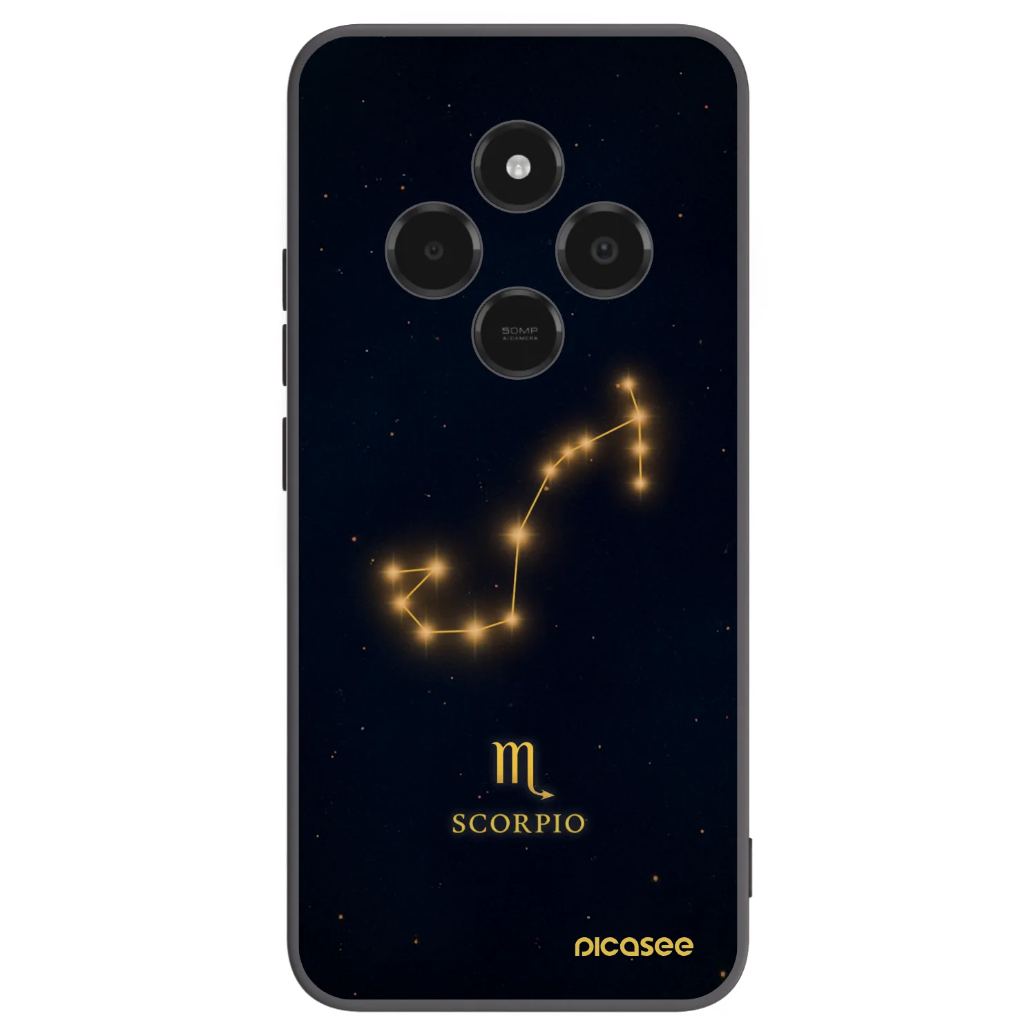 Picasee silikonowe czarne etui na Xiaomi Poco C75 - SCORPIO