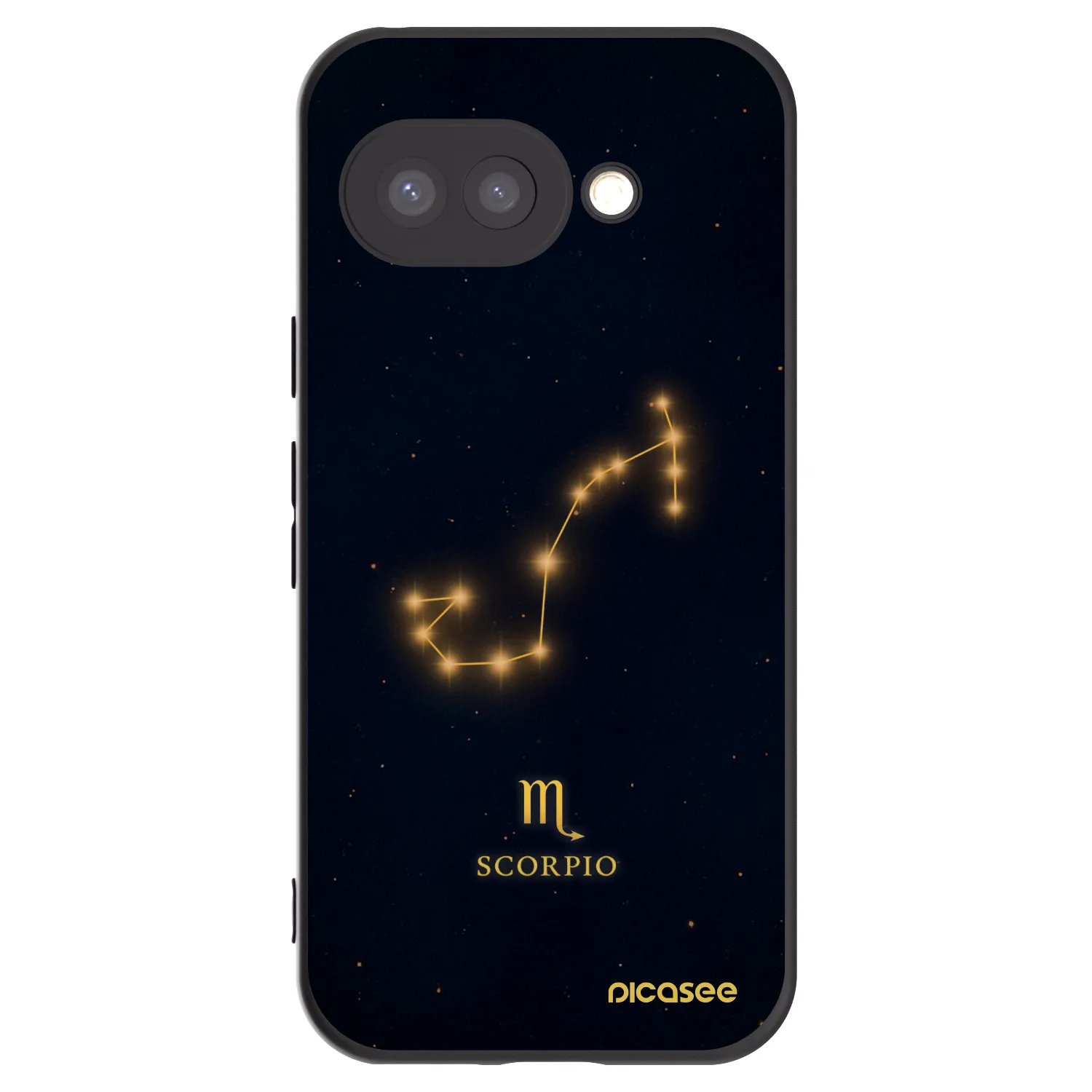 Picasee silikonowe czarne etui na Google Pixel 9a - SCORPIO