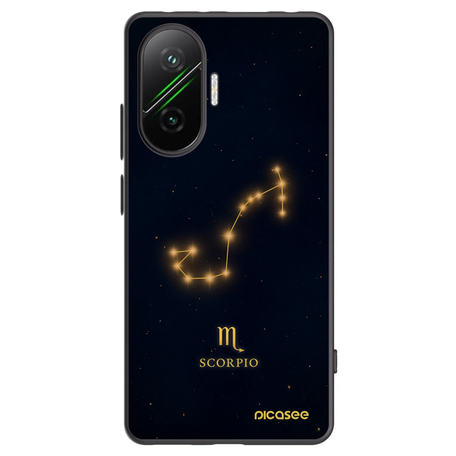 Picasee silikonowe czarne etui na Xiaomi Poco F7 Pro 5G - SCORPIO