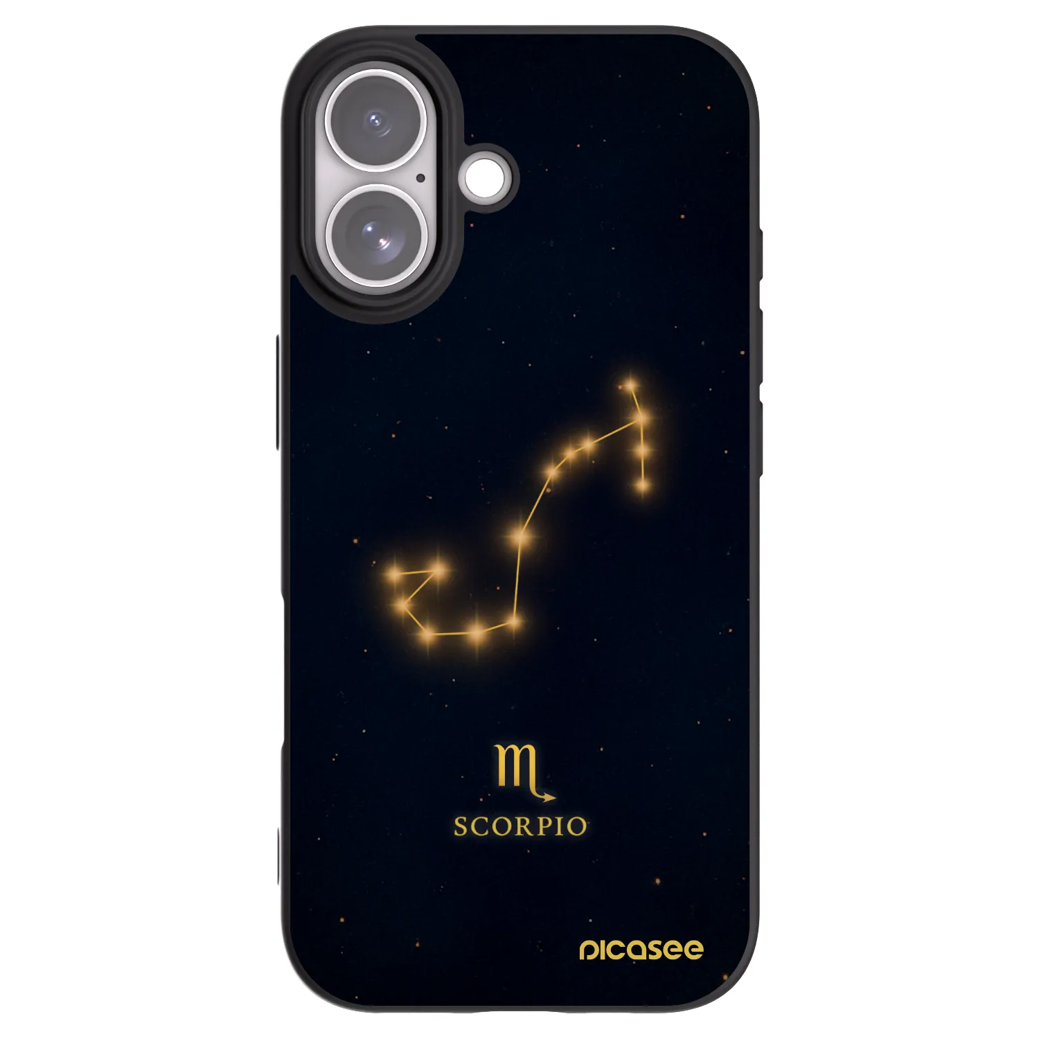 Picasee silikonowe czarne etui na Apple iPhone 17 - SCORPIO